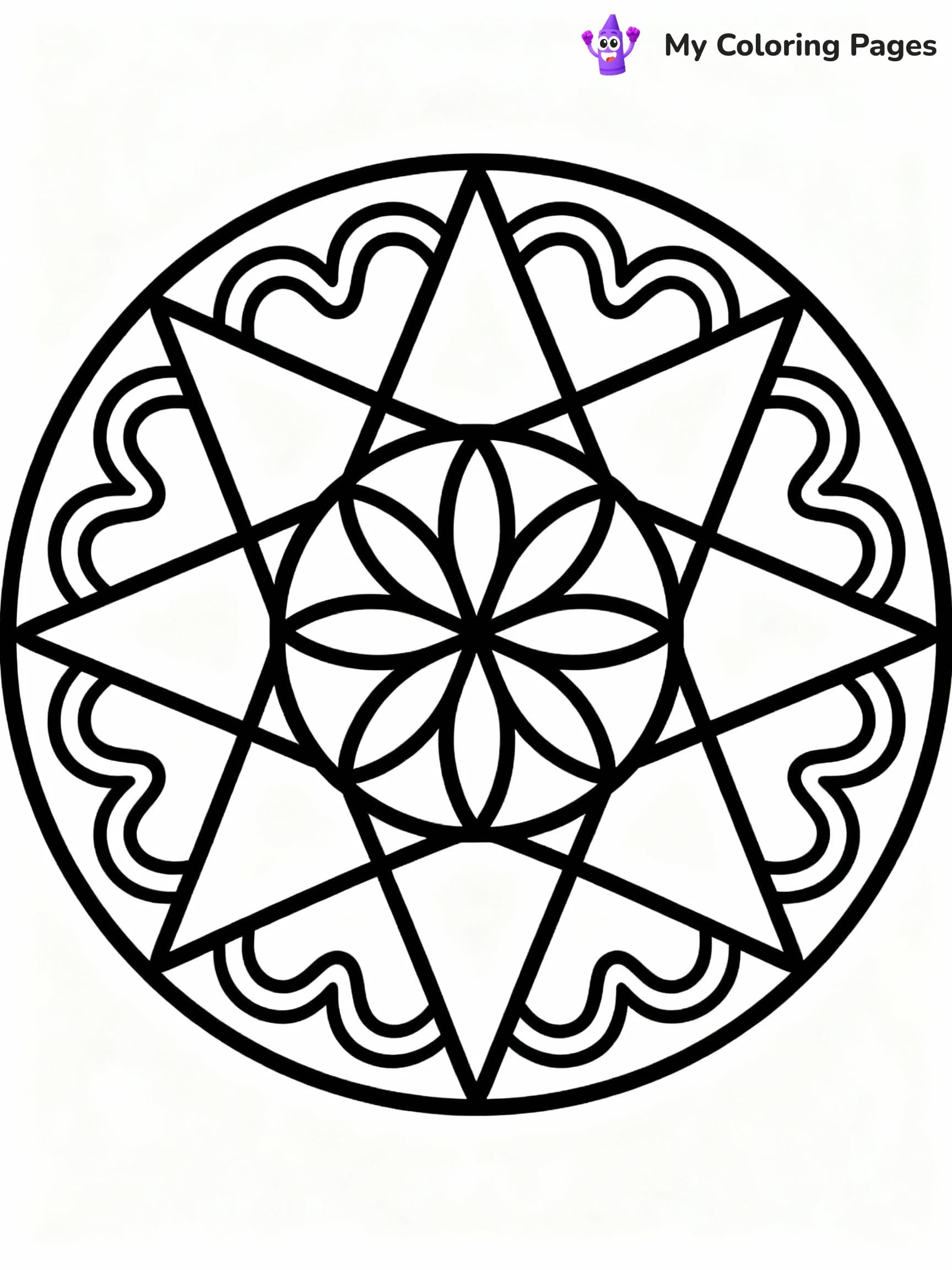Geometric Coloring Pages - 20