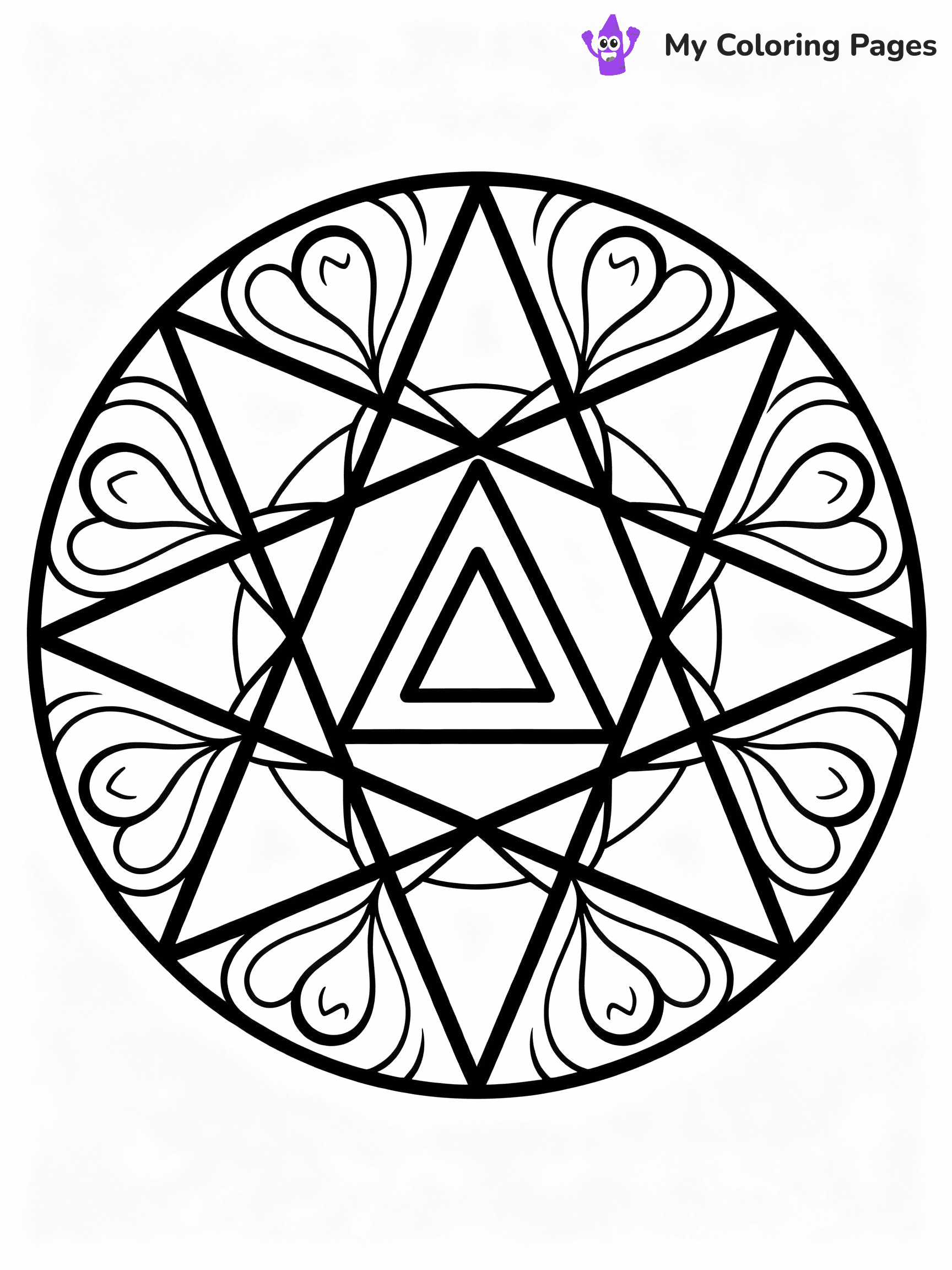 Geometric Coloring Pages - 17