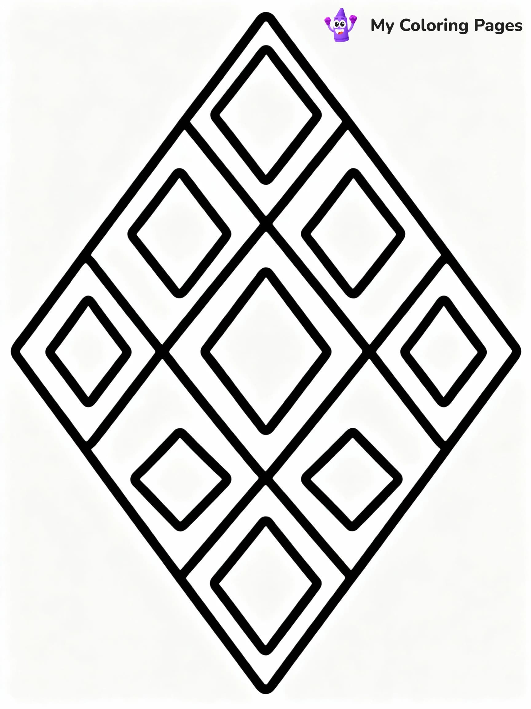 Geometric Coloring Pages - 16