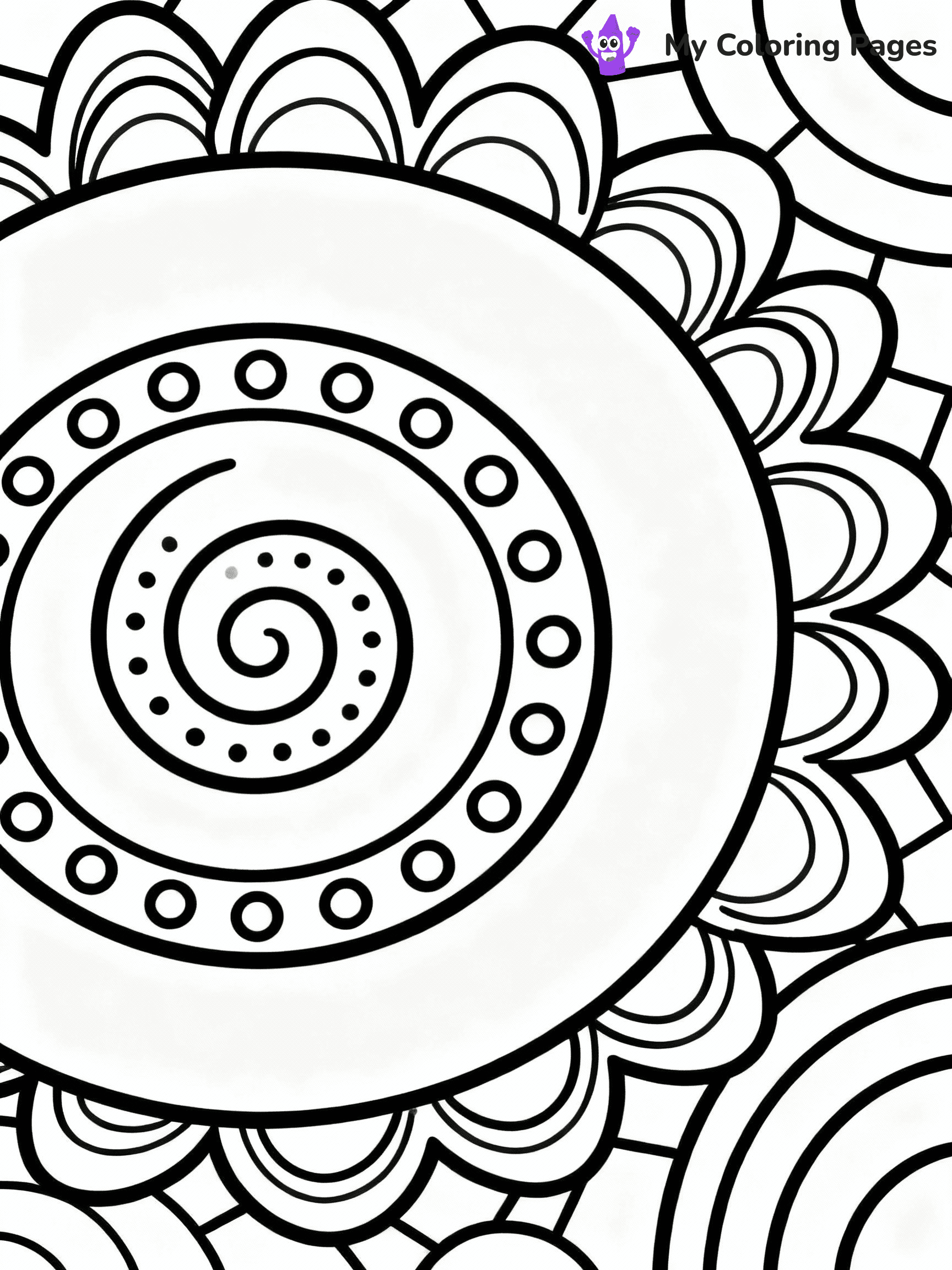 Geometric Coloring Pages - 8