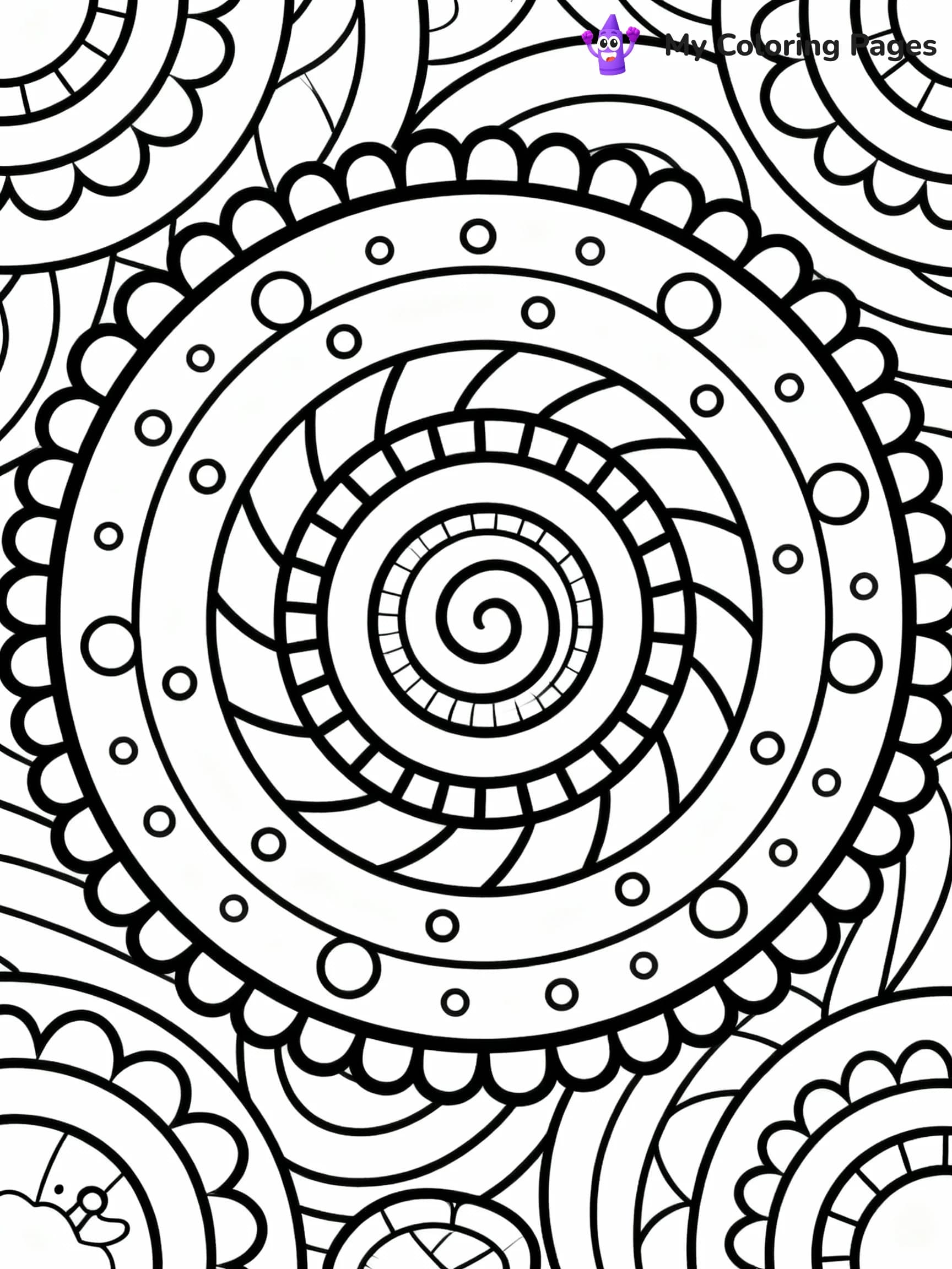 Geometric Coloring Pages - 6