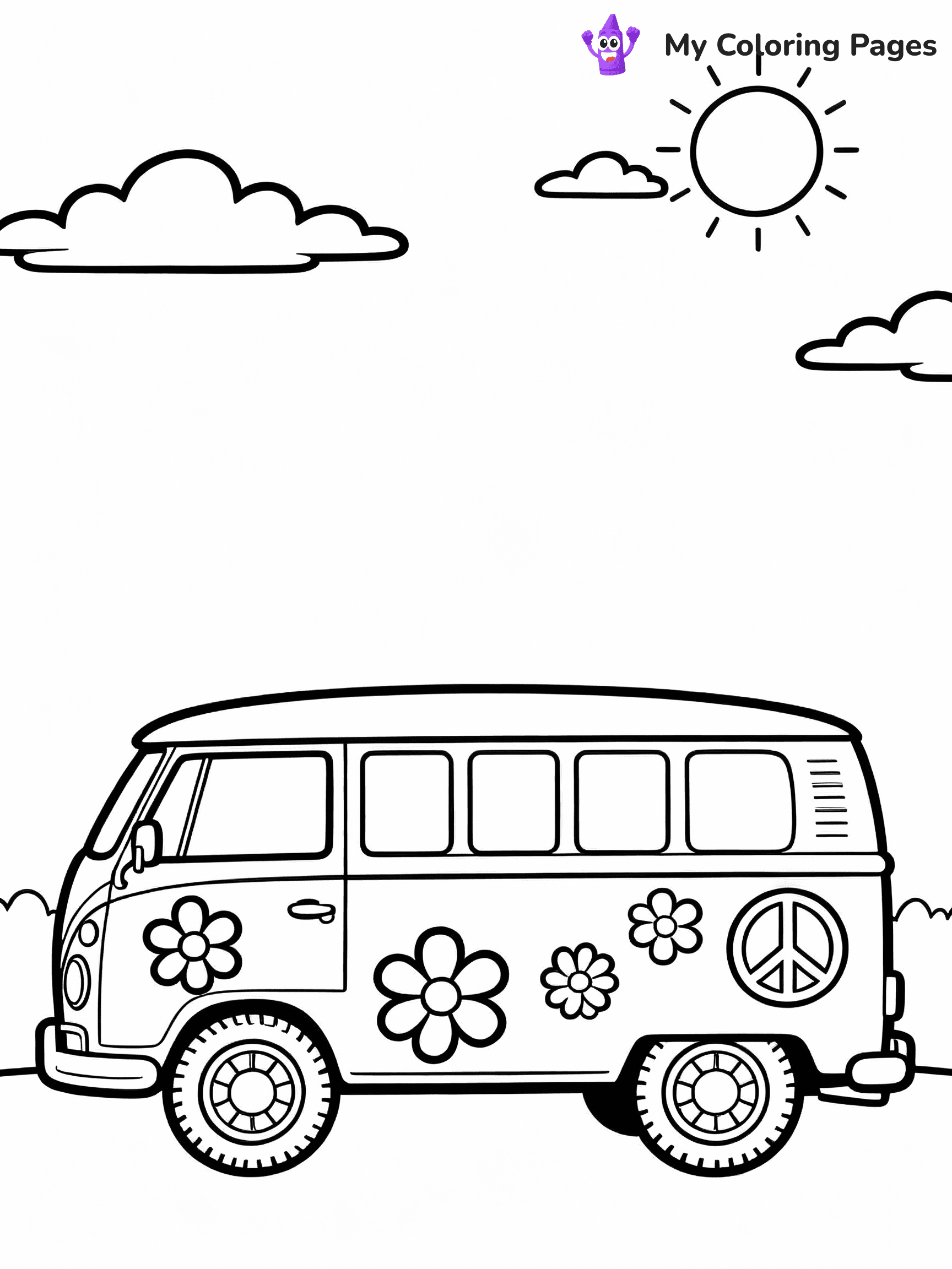 Hippie Coloring Pages - 45