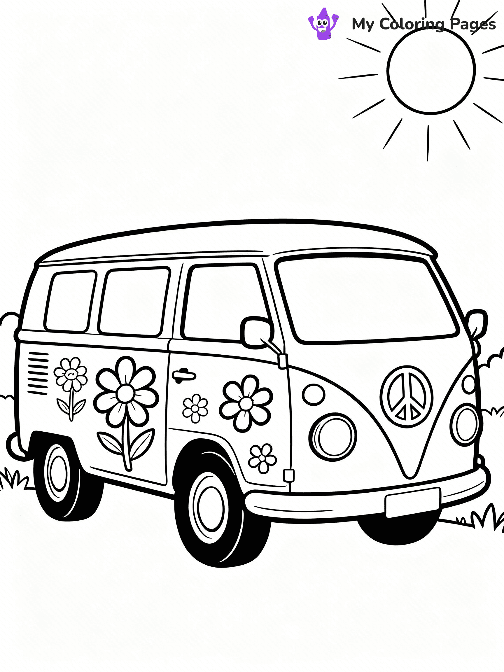 Hippie Coloring Pages - 42