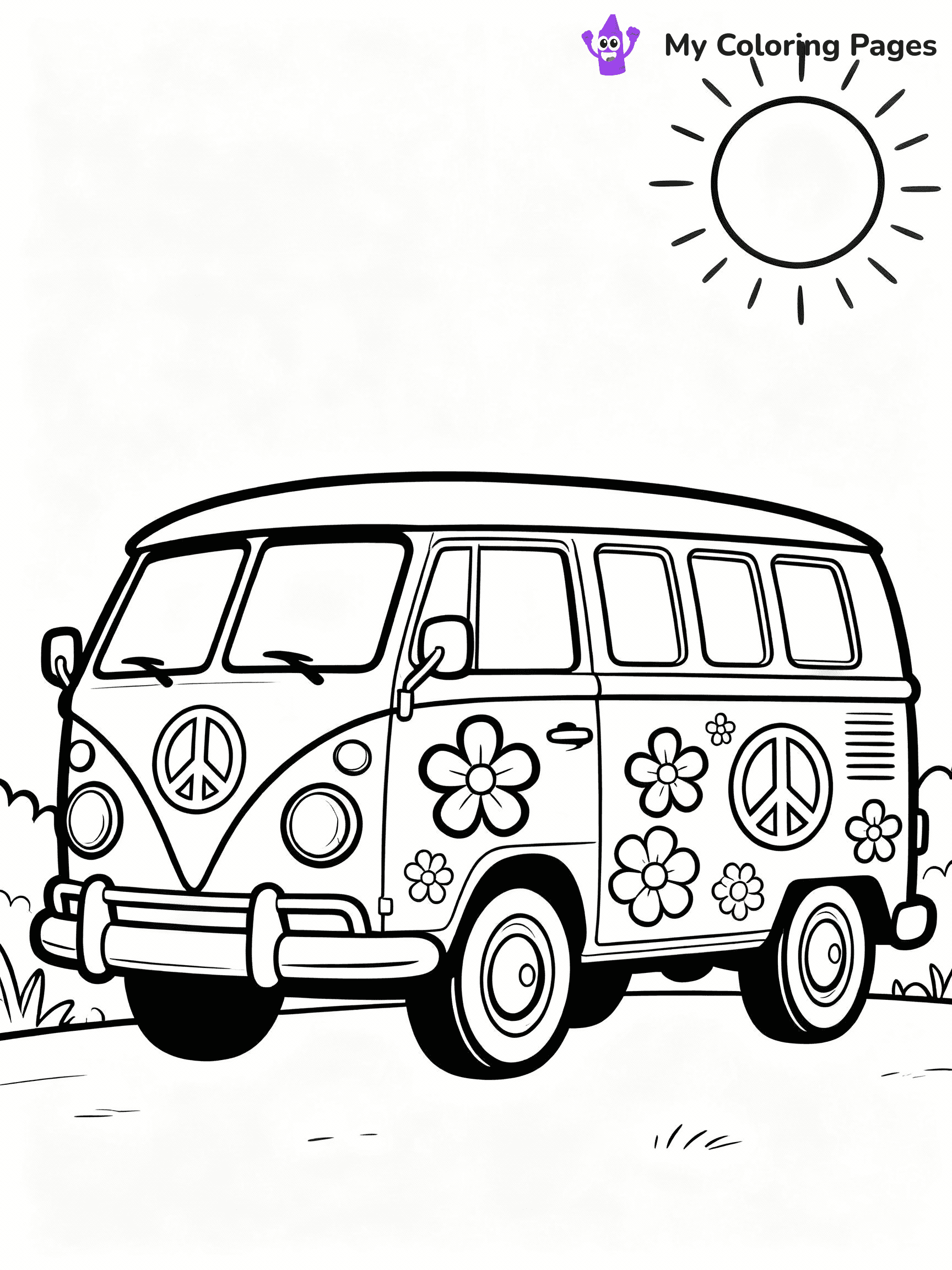 Hippie Coloring Pages - 41