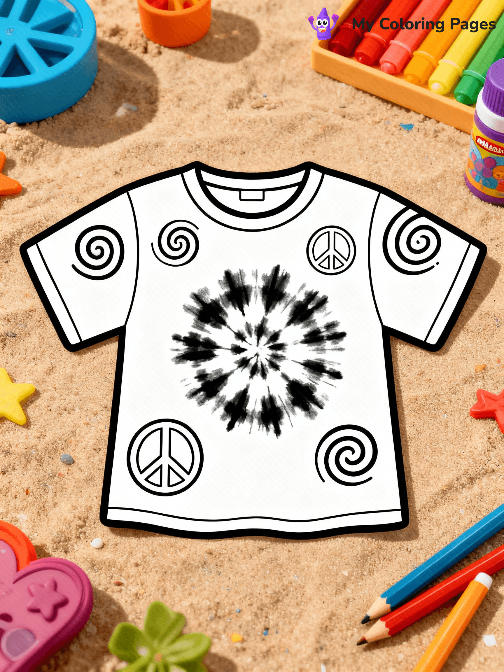 Hippie Coloring Pages - 21