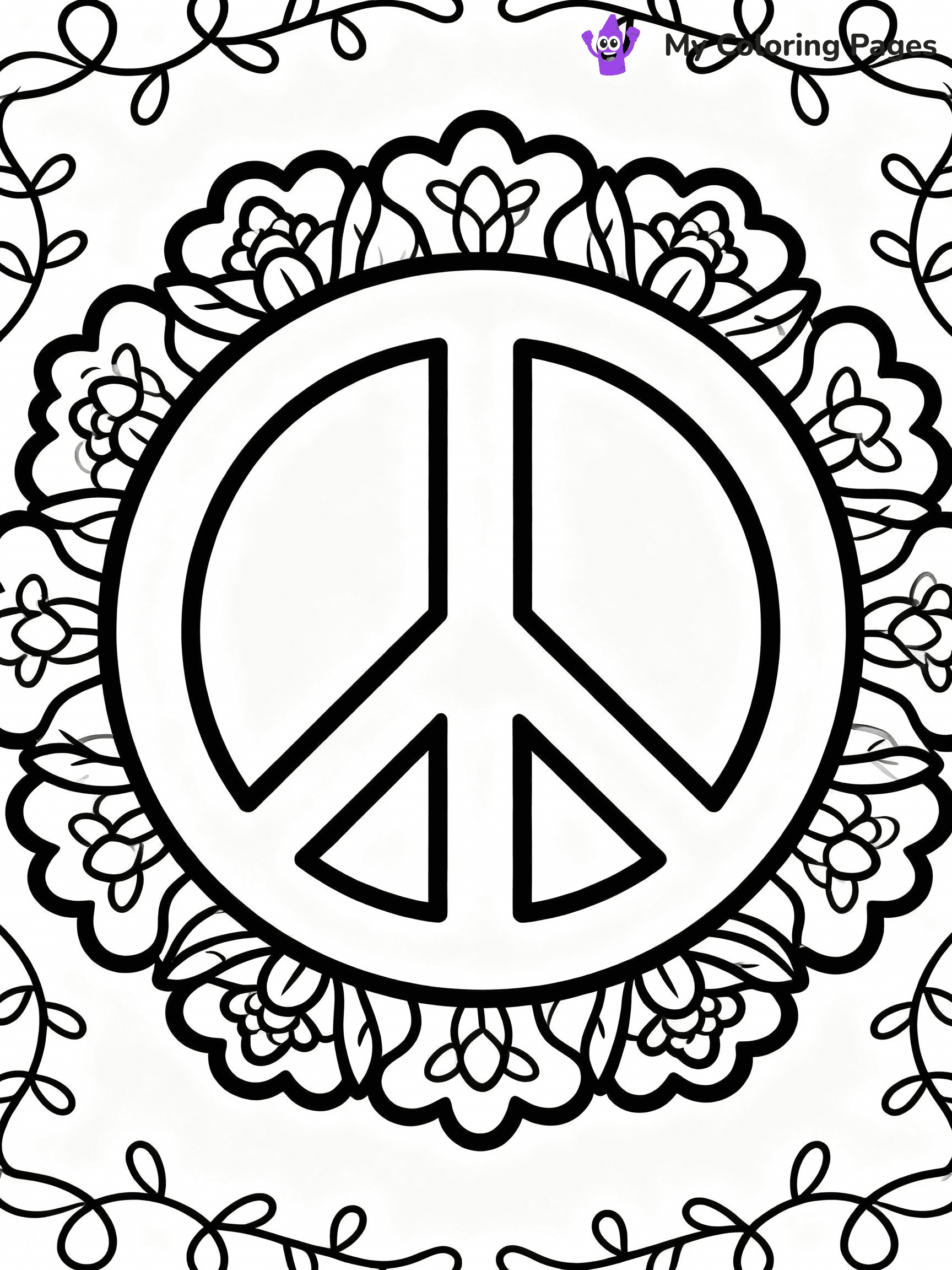 Hippie Coloring Pages - 6