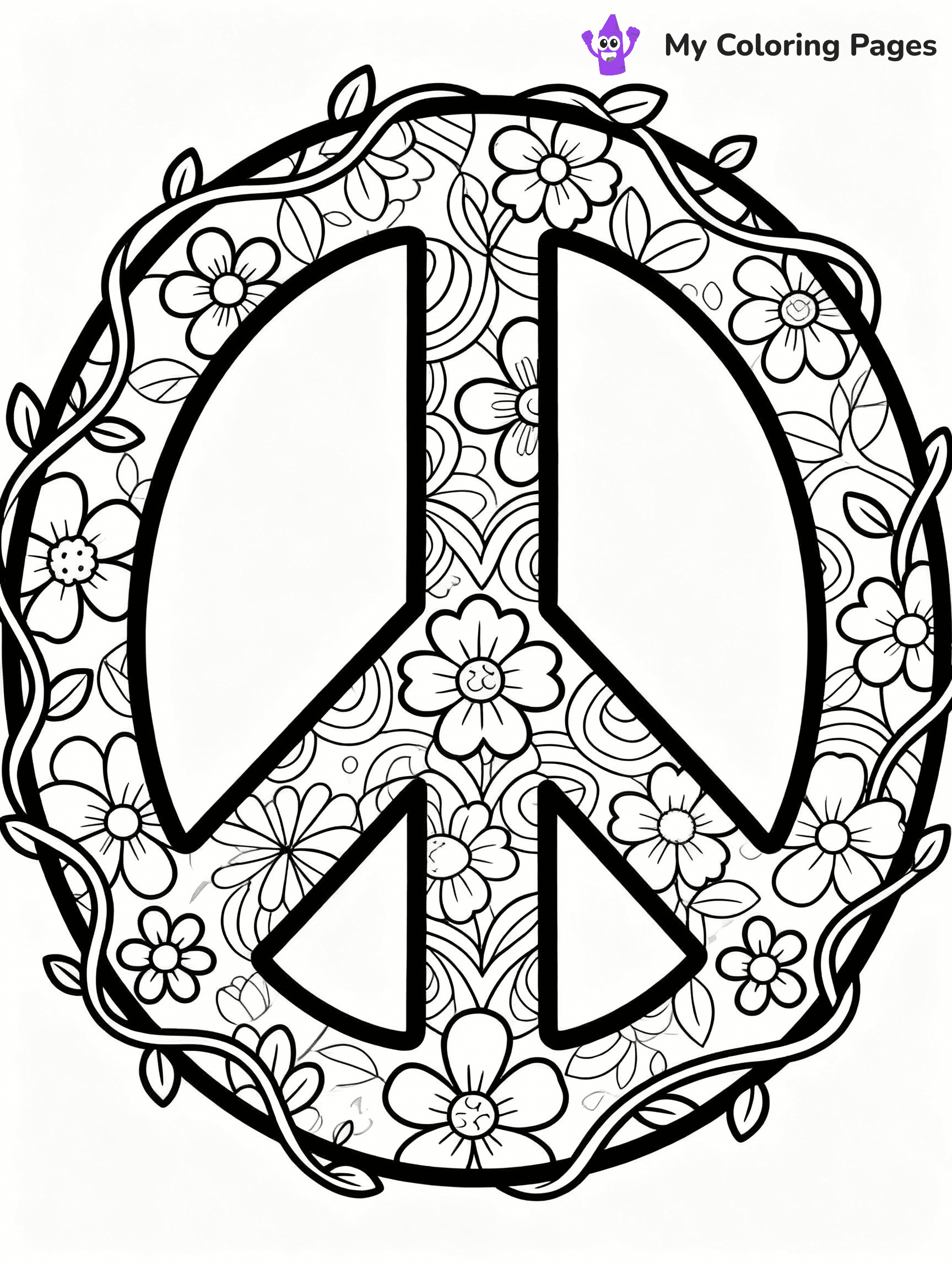 Hippie Coloring Pages - 5