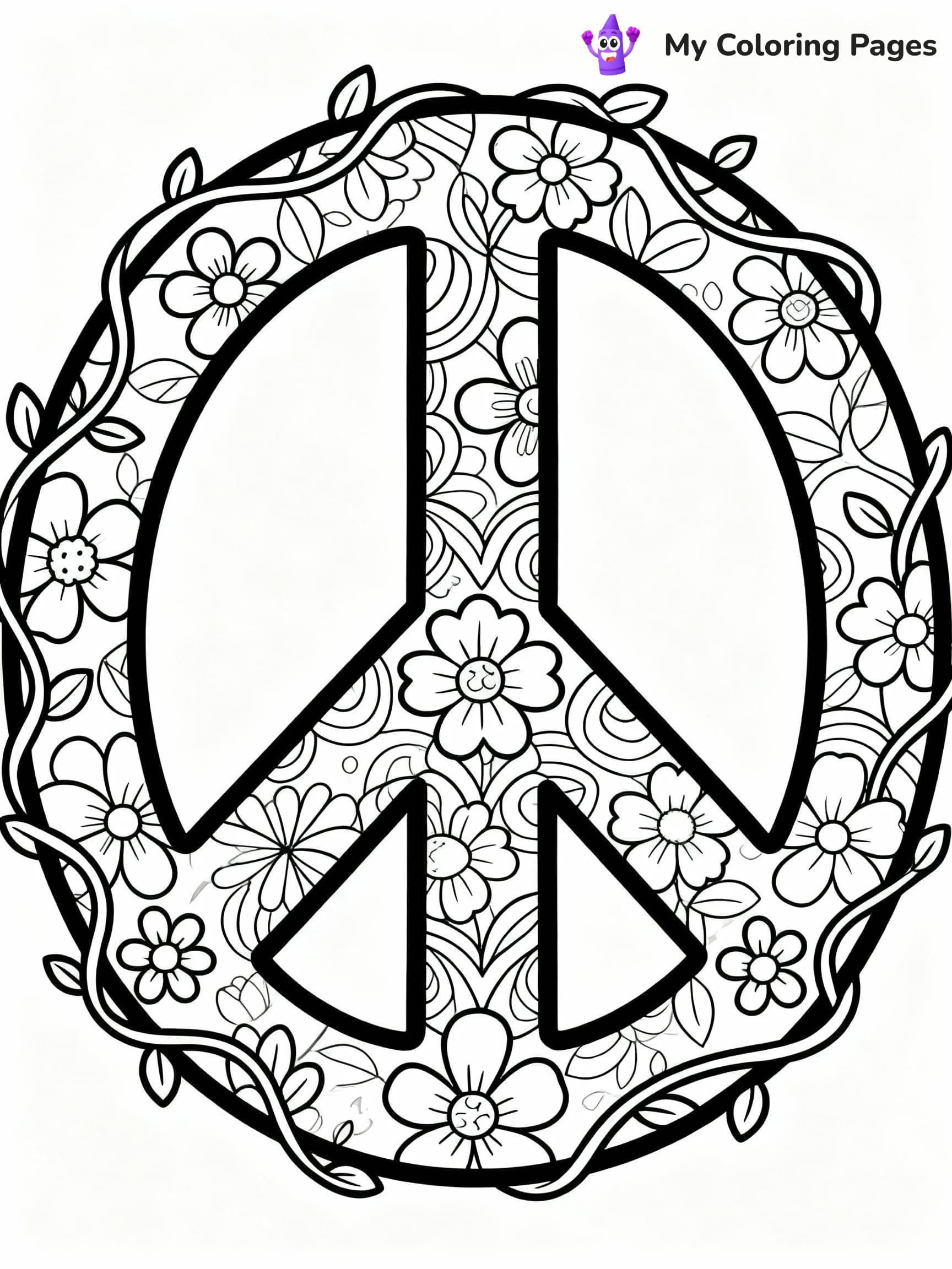 Hippie Coloring Pages - 5