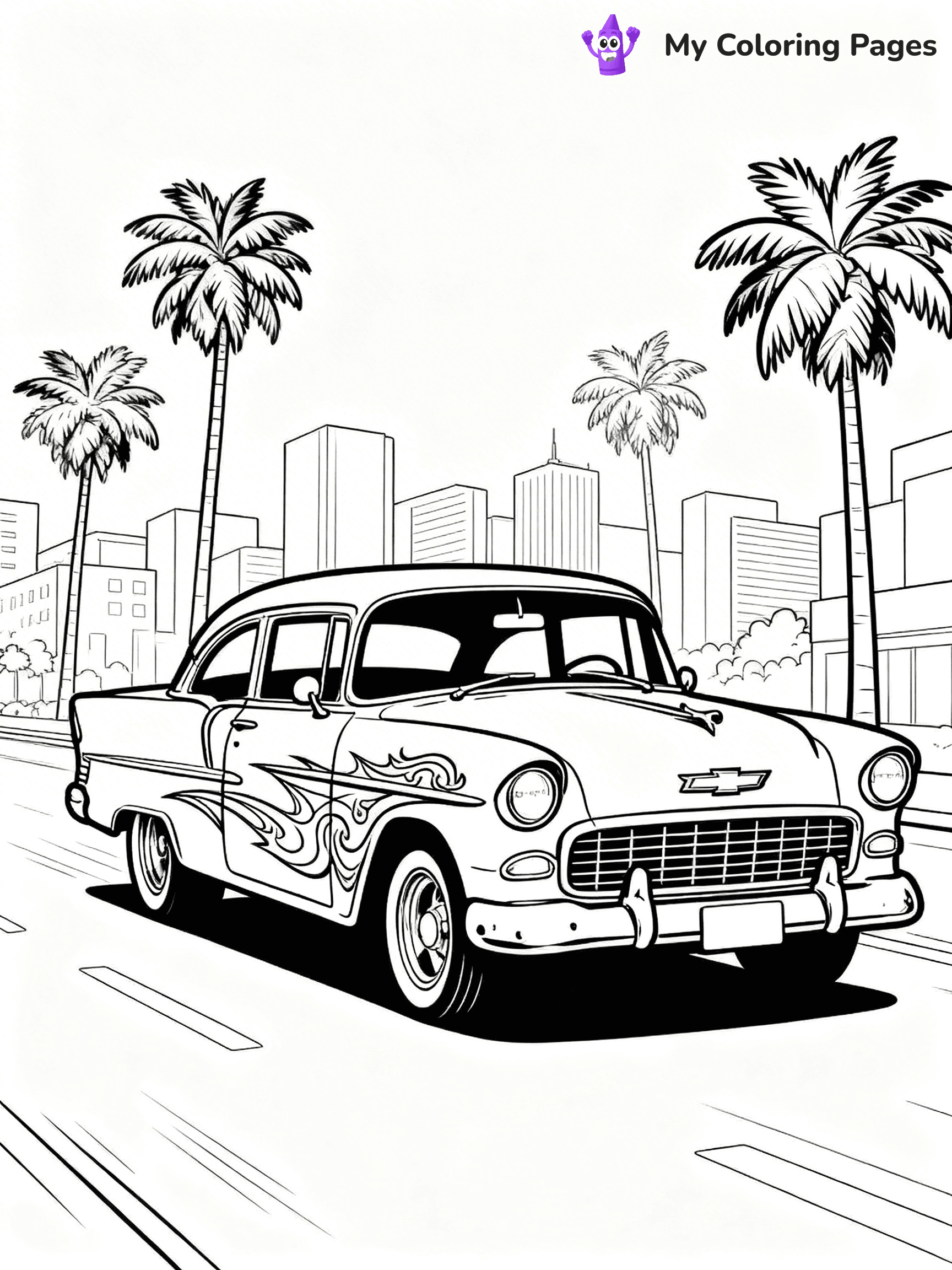 Lowrider Coloring Pages - 20