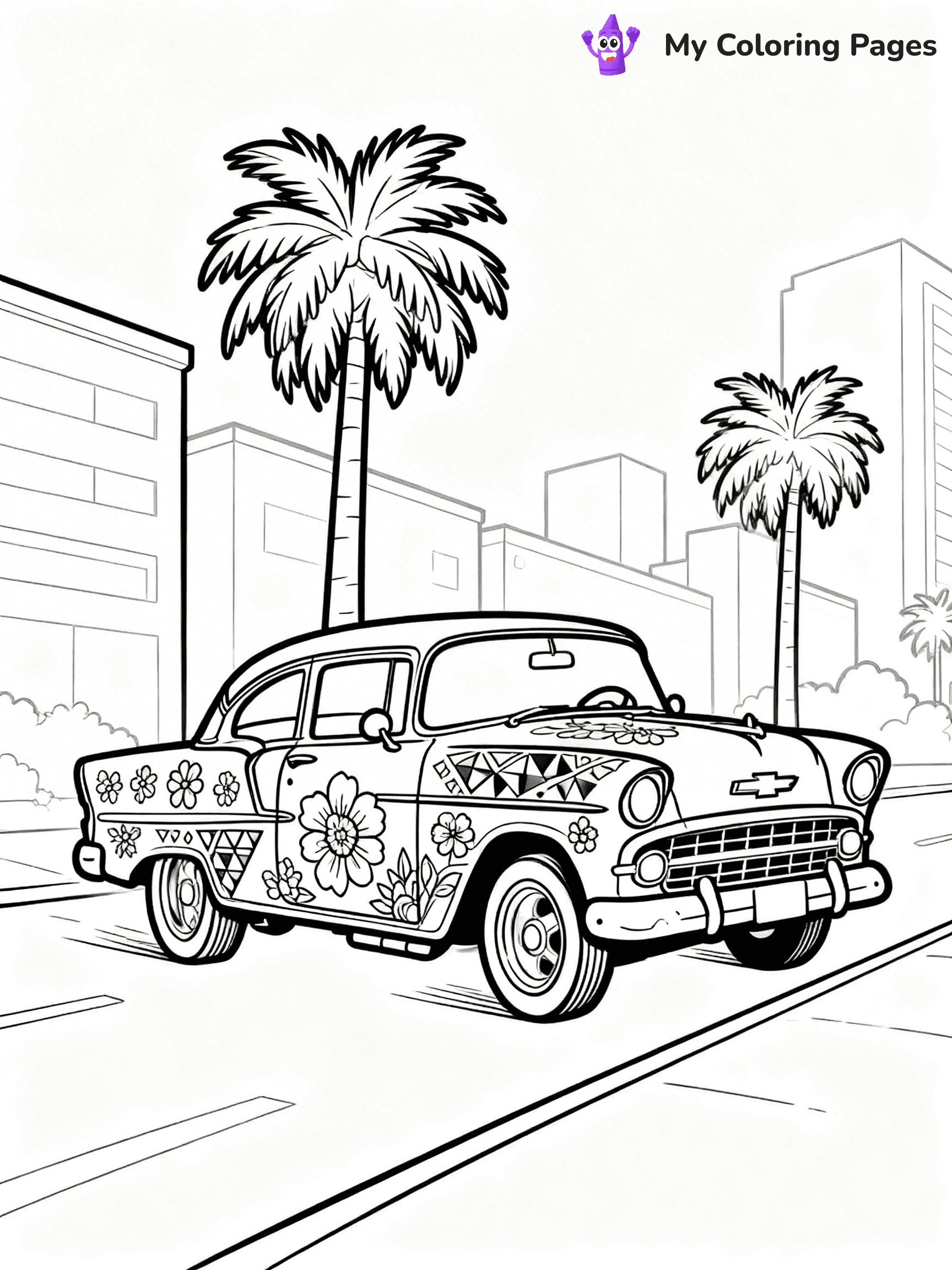 Lowrider Coloring Pages - 19
