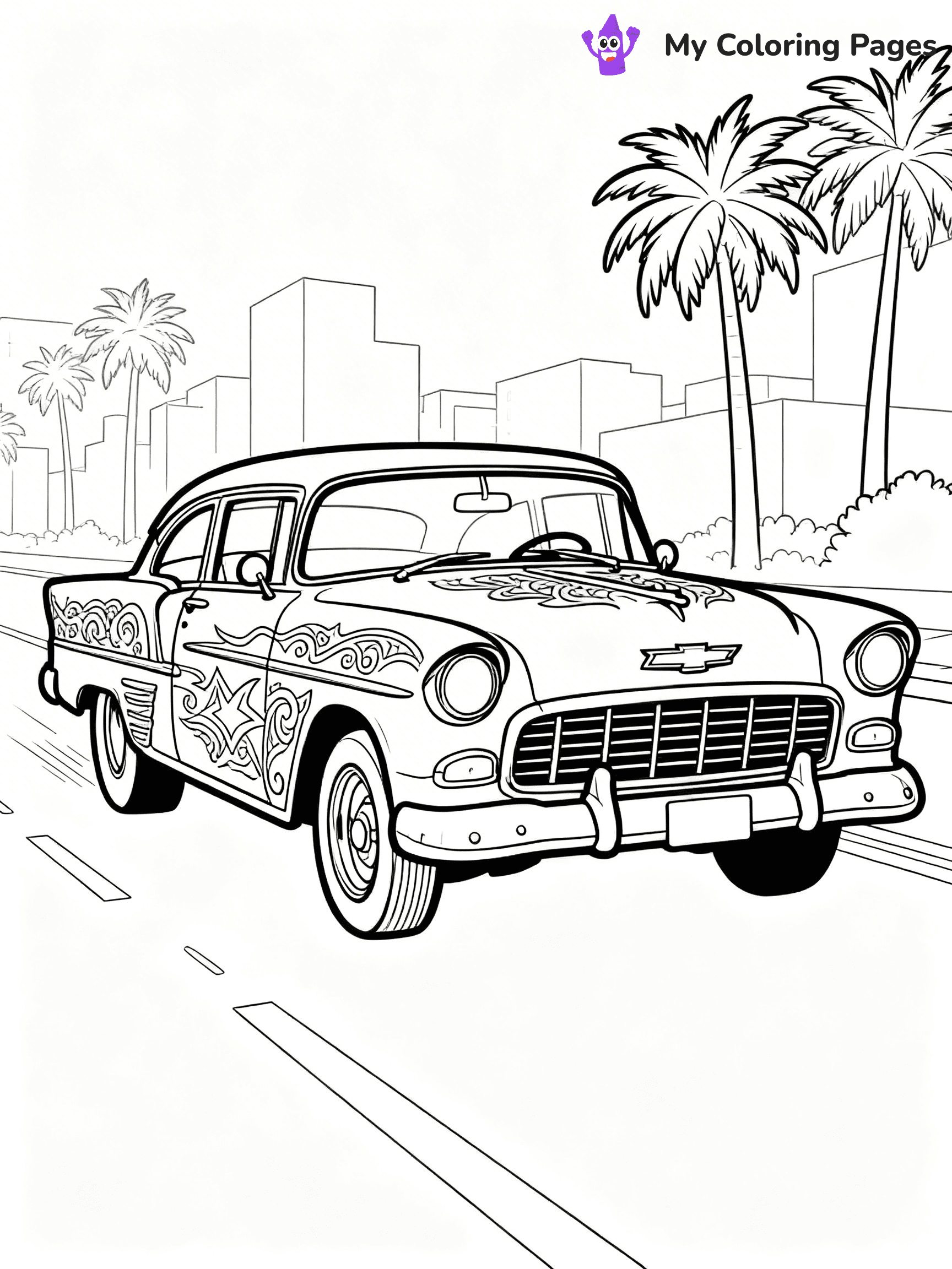 Lowrider Coloring Pages - 18