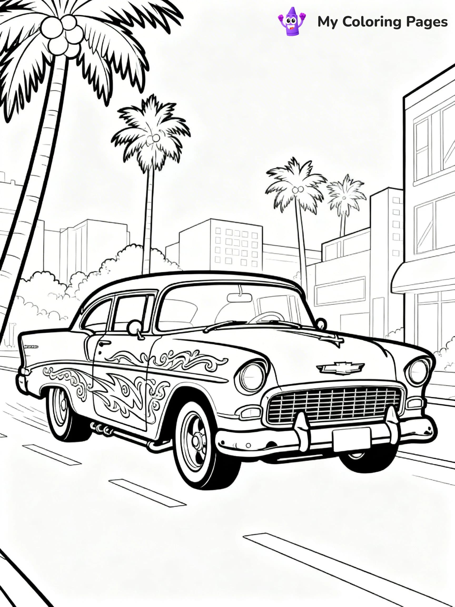 Lowrider Coloring Pages - 17