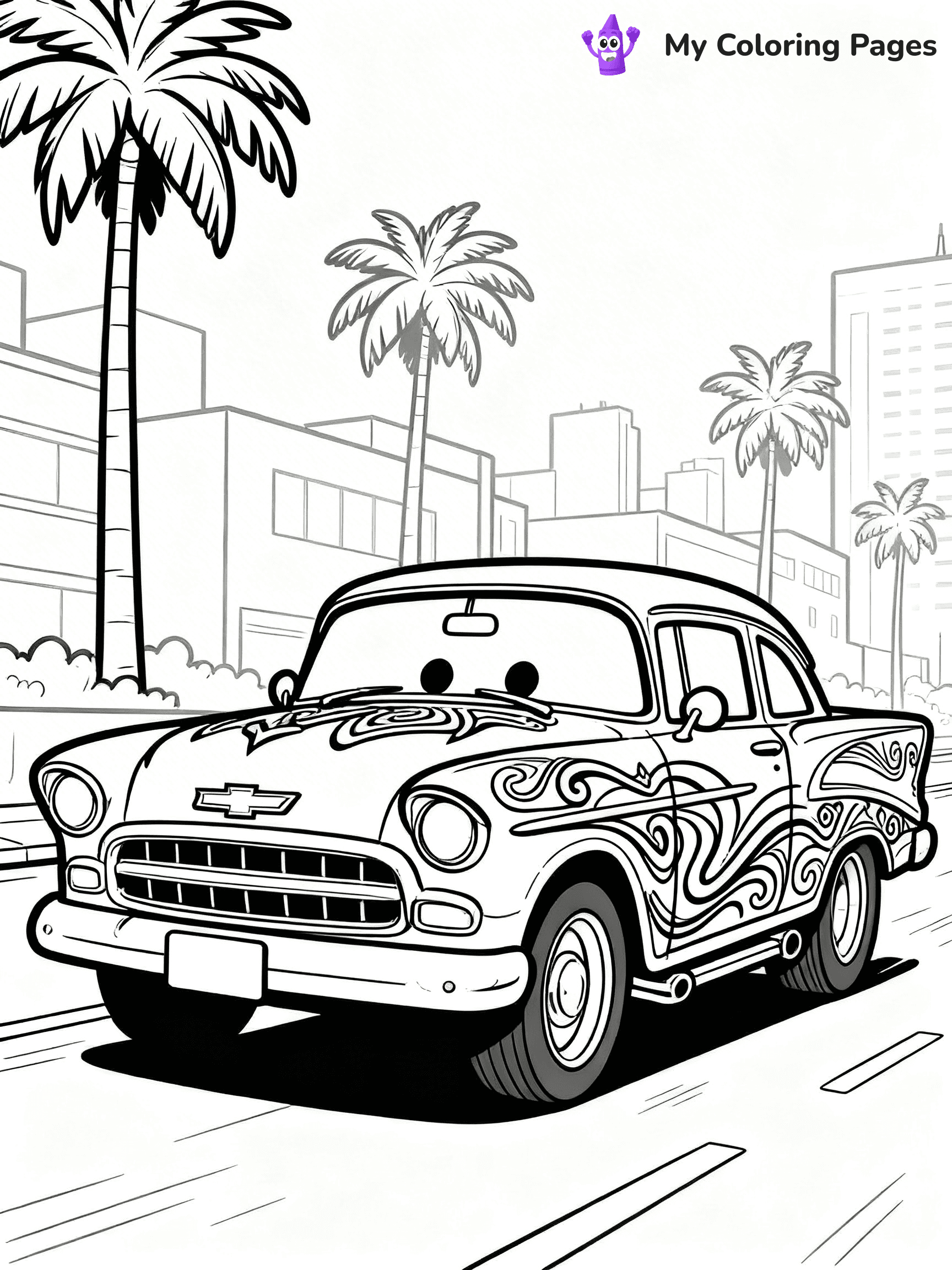 Lowrider Coloring Pages - 16
