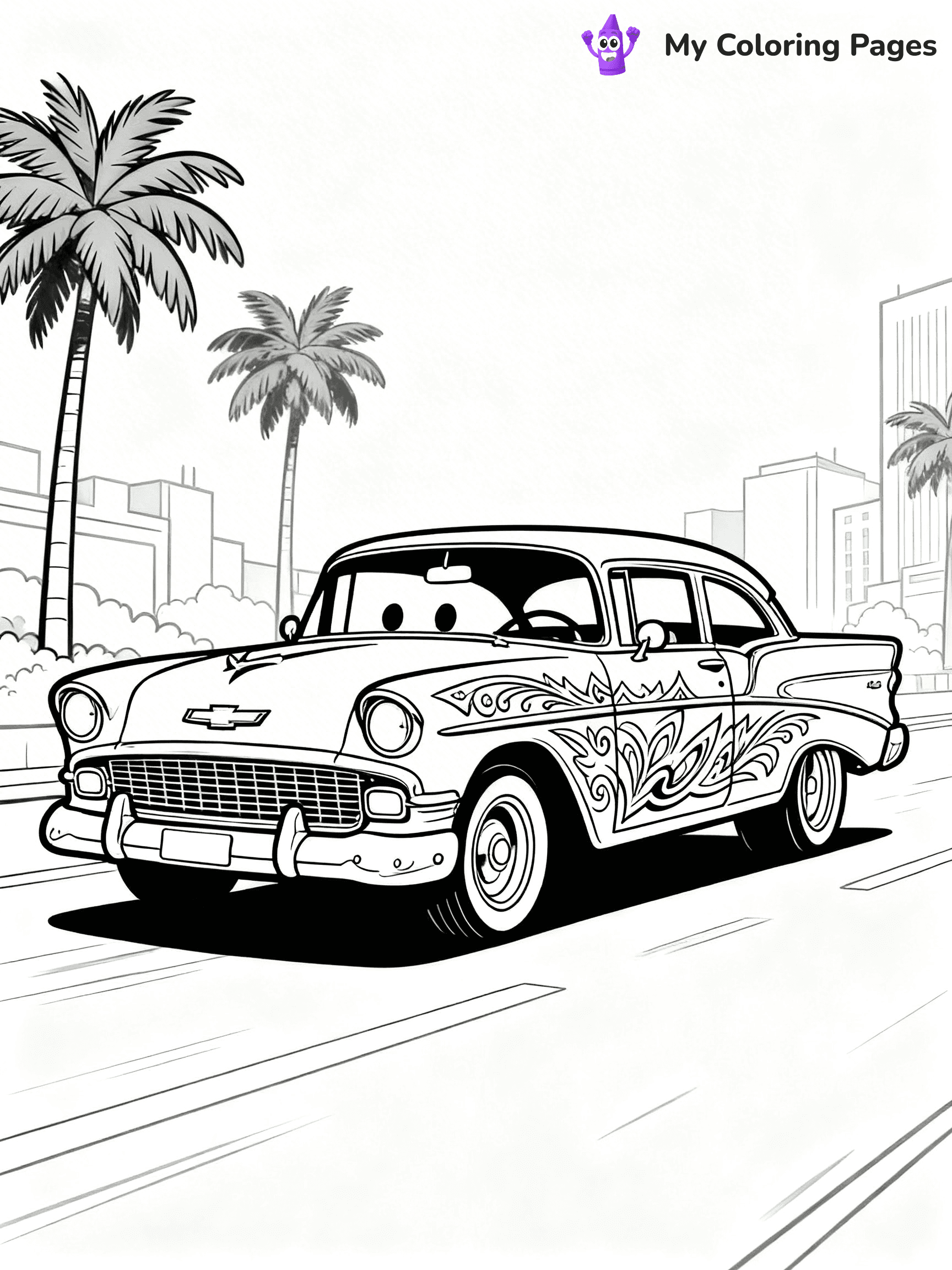 Lowrider Coloring Pages - 15