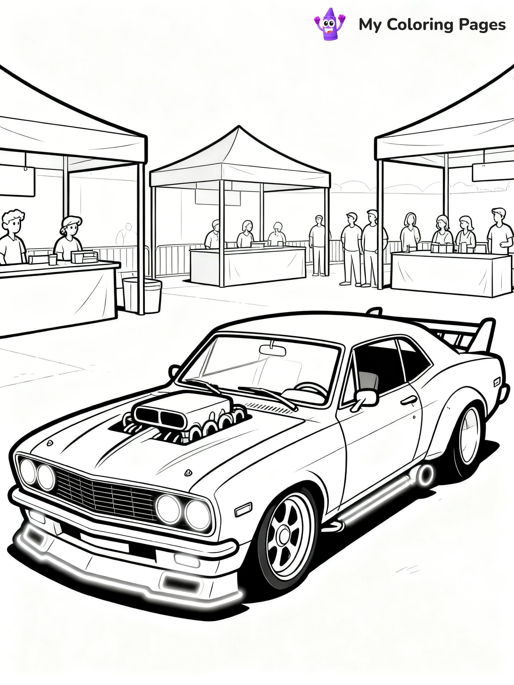 Lowrider Coloring Pages - 14