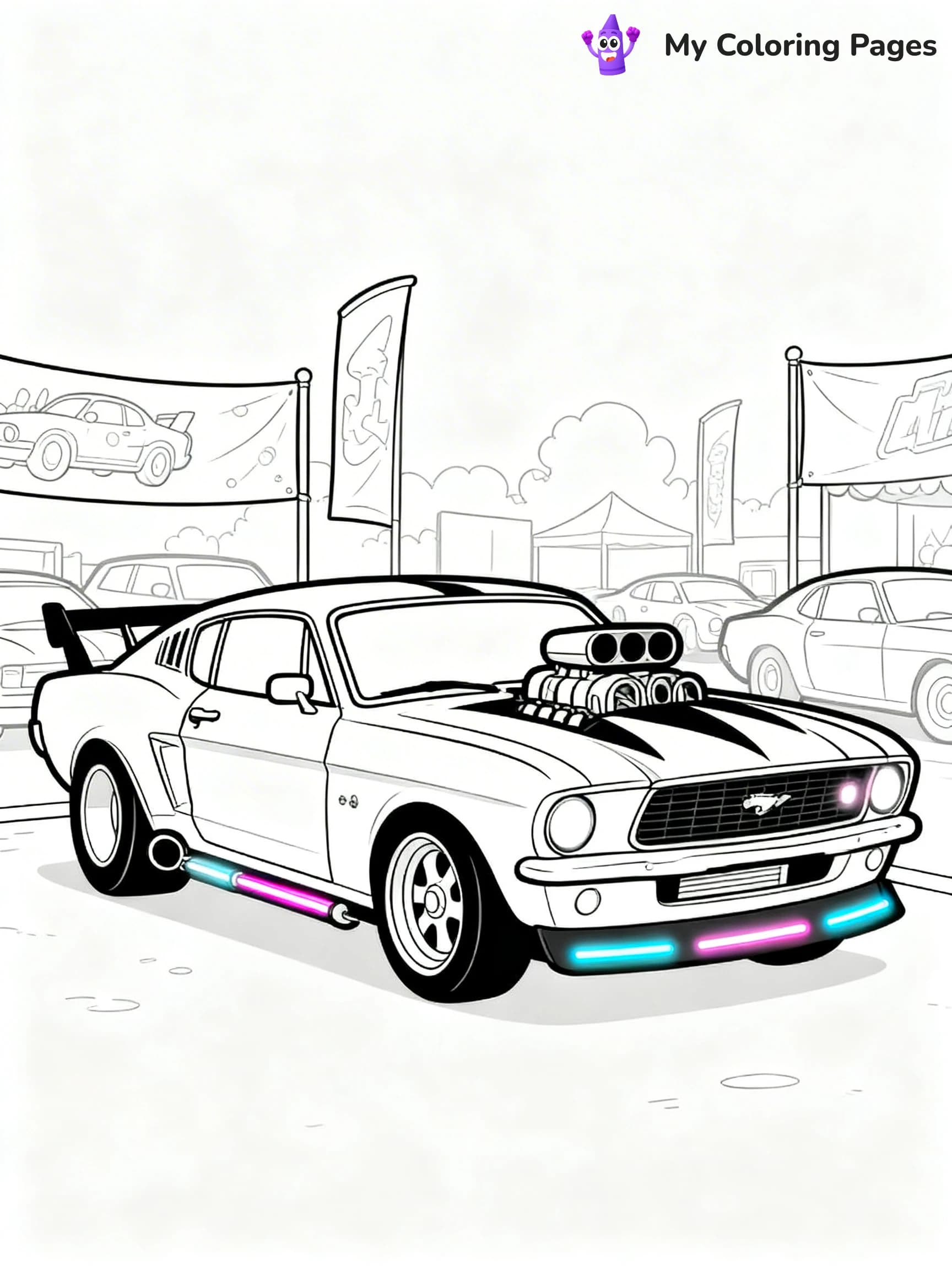 Lowrider Coloring Pages - 12
