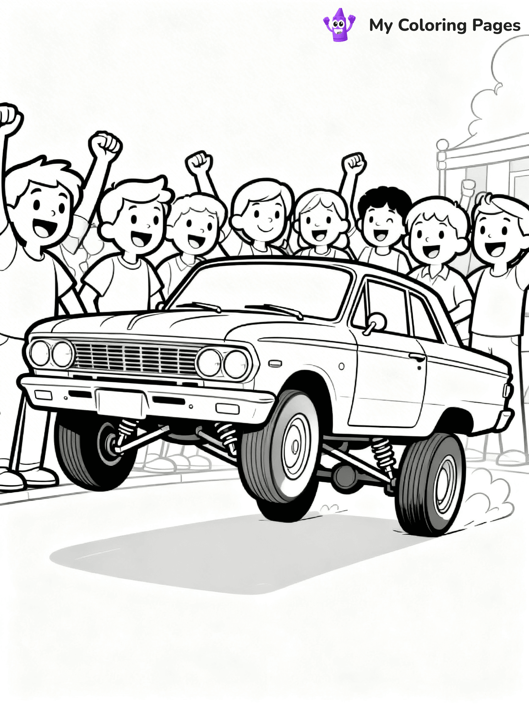 Lowrider Coloring Pages - 6