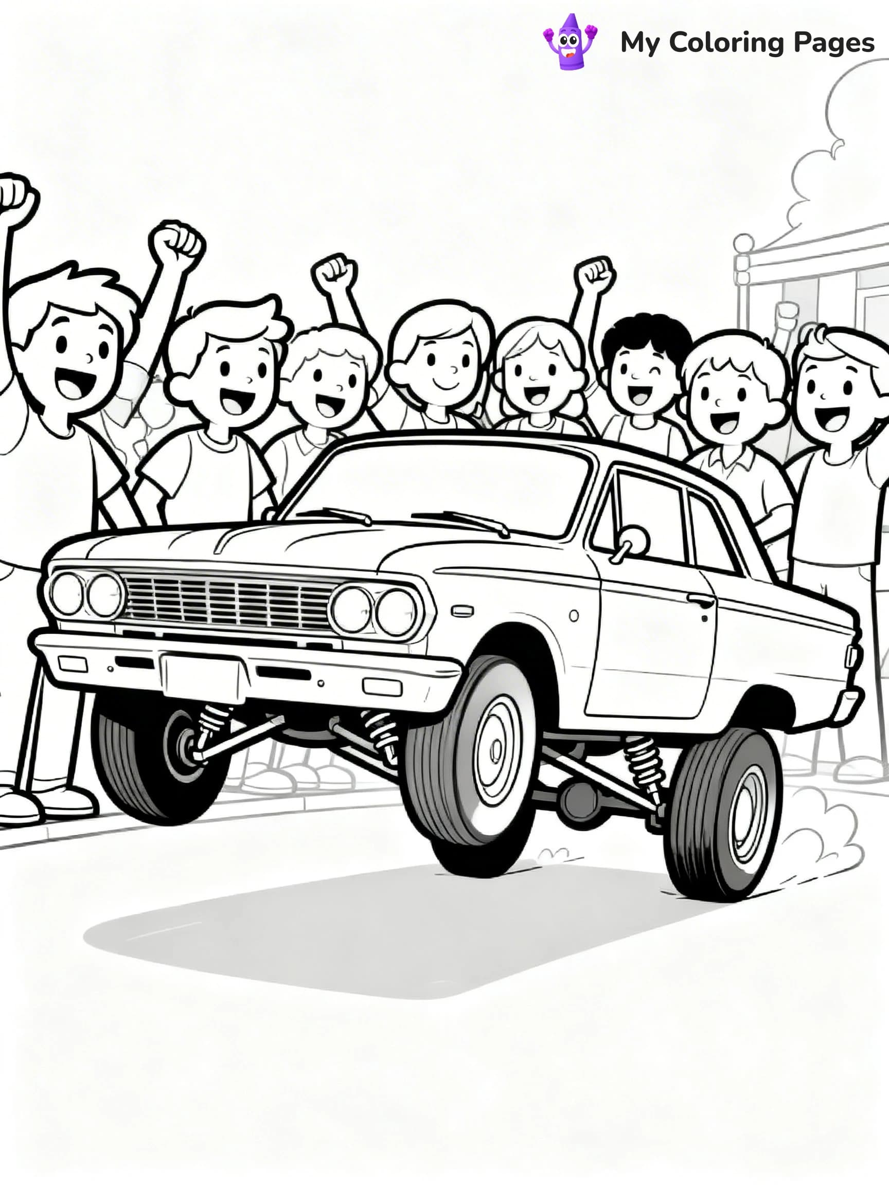 Lowrider Coloring Pages - 6