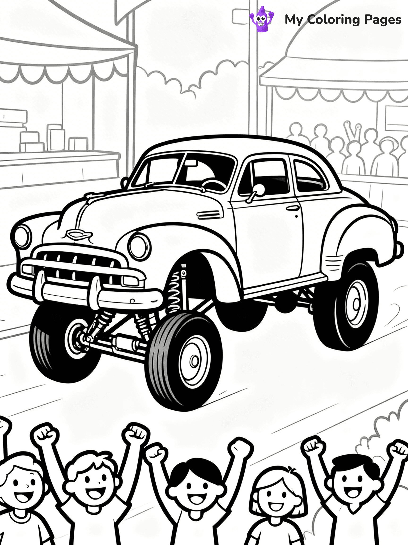 Lowrider Coloring Pages - 2