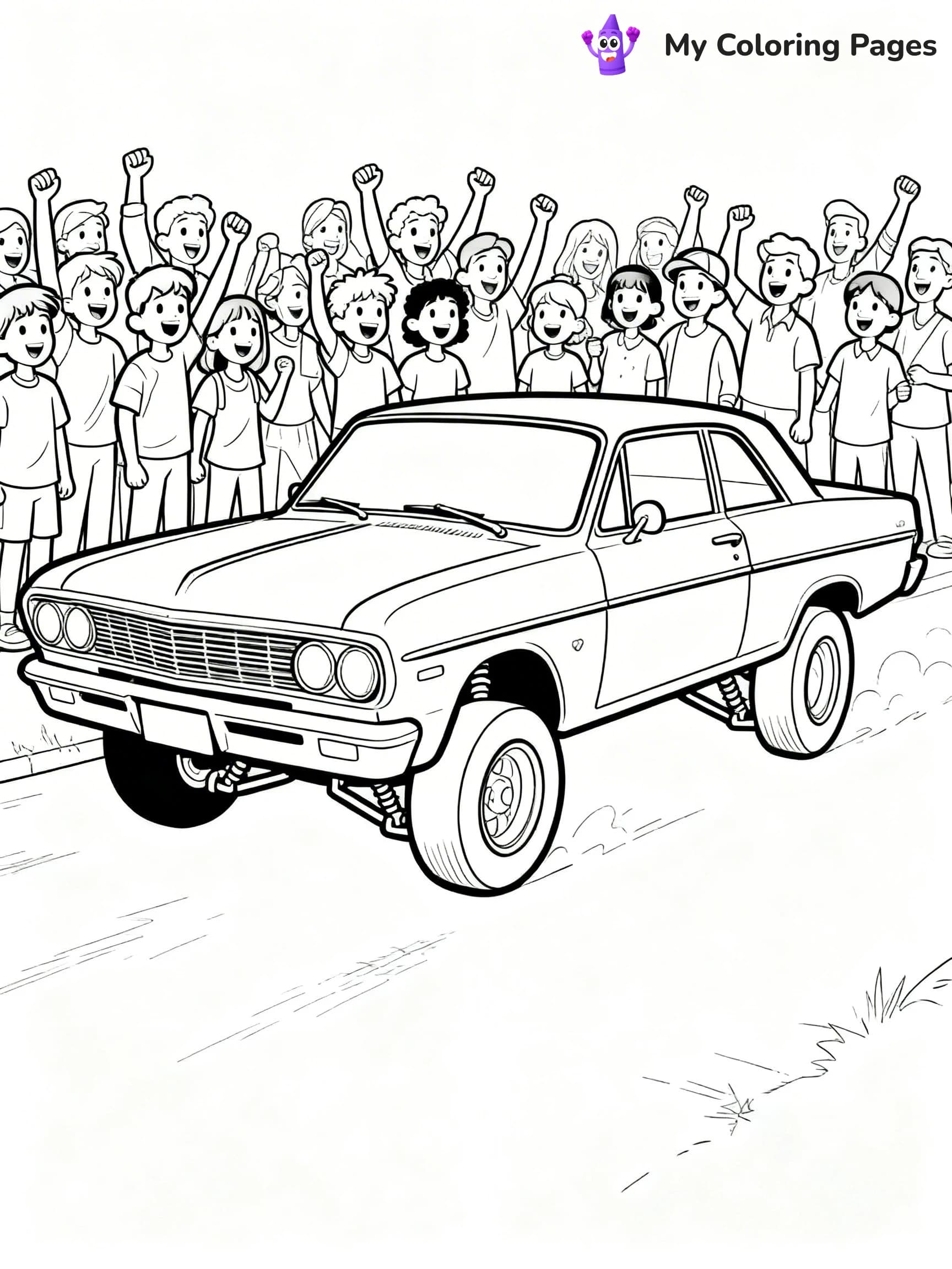 Lowrider Coloring Pages - 1