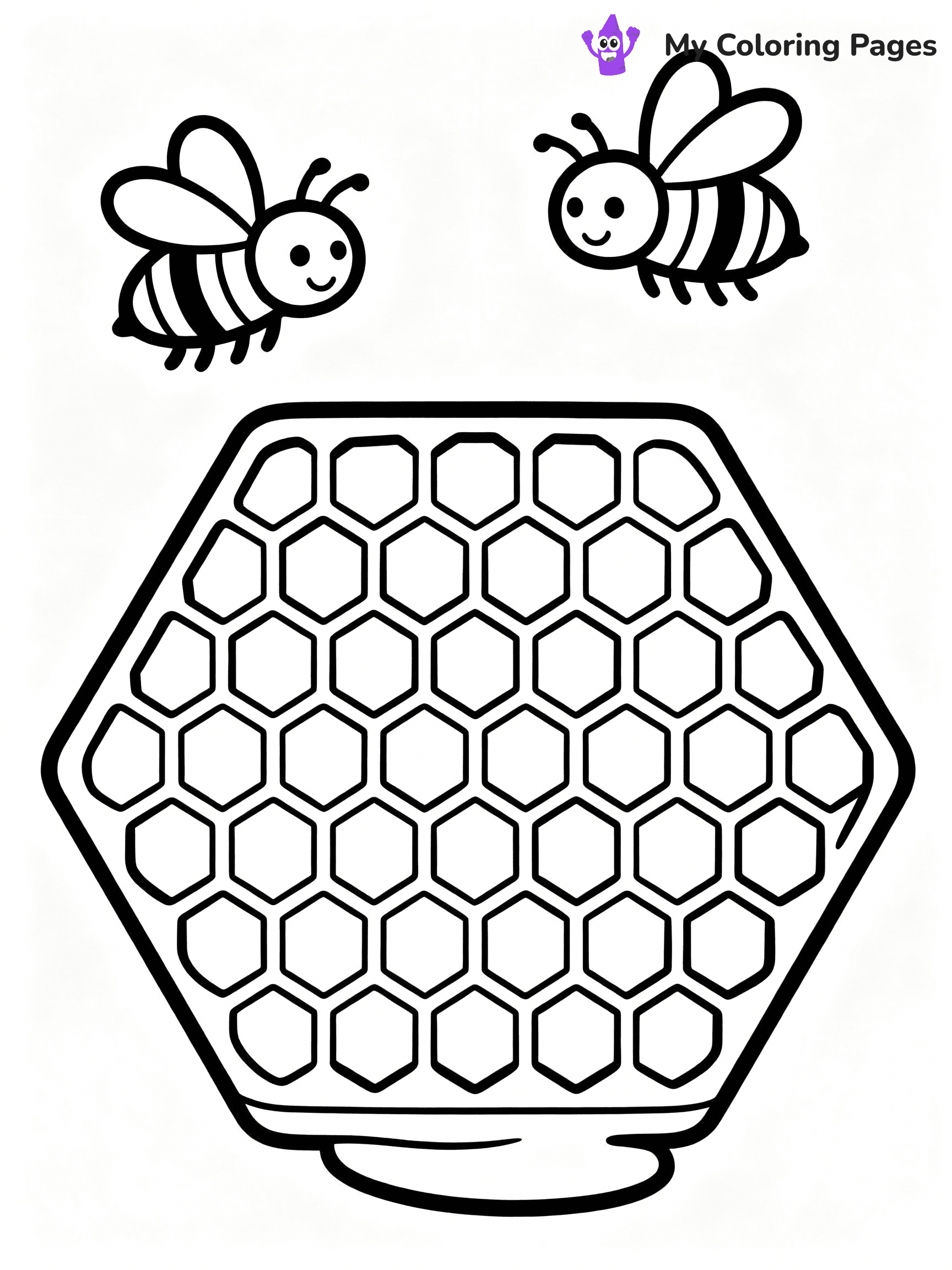 Bee Coloring Pages - 39