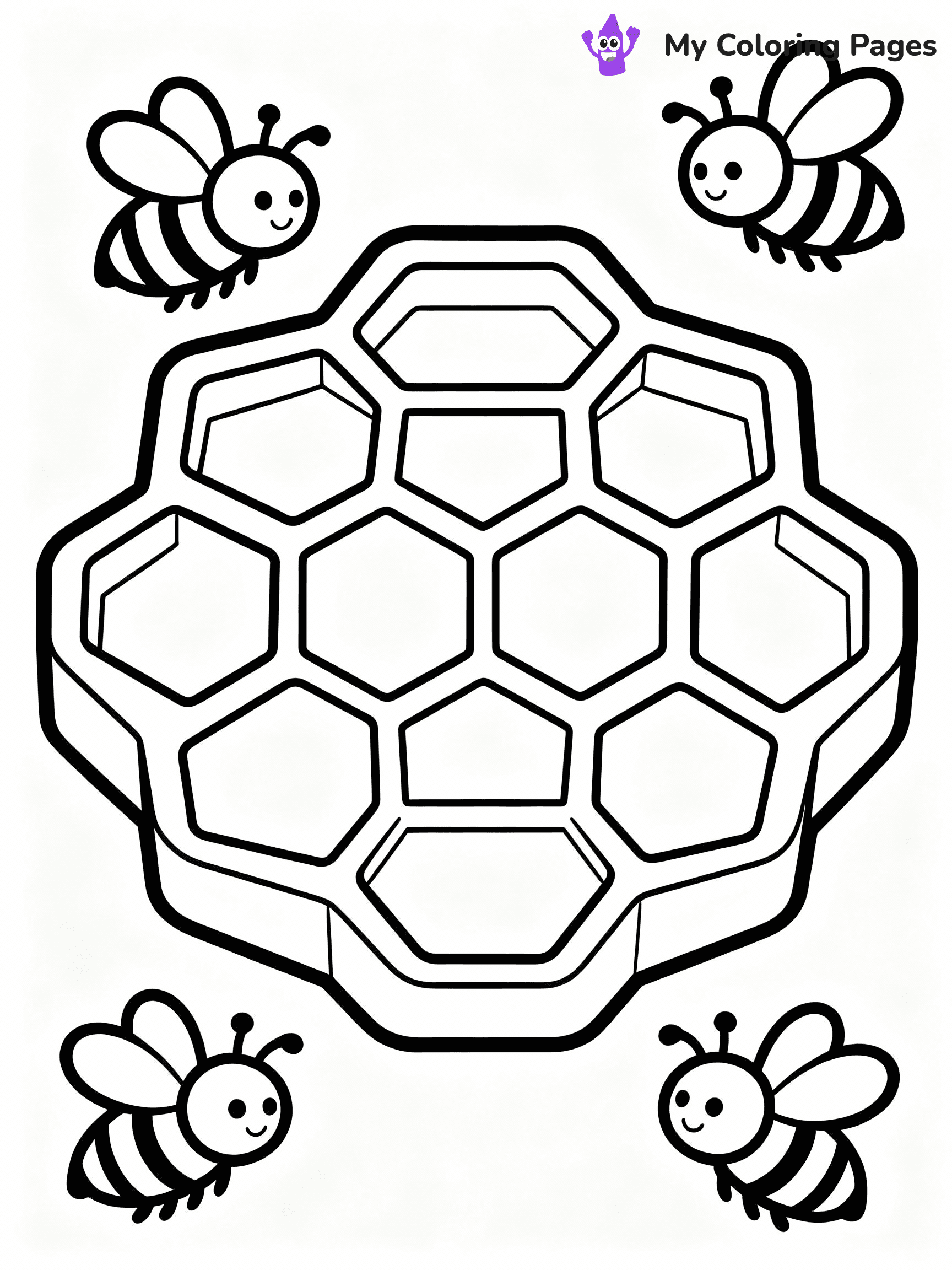 Bee Coloring Pages - 38