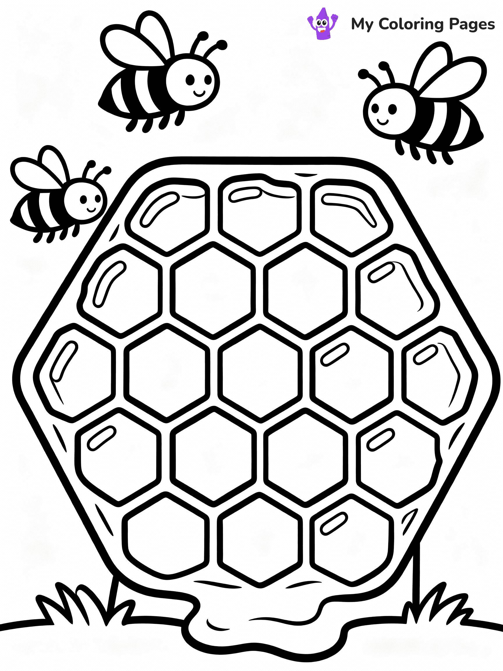 Bee Coloring Pages - 37