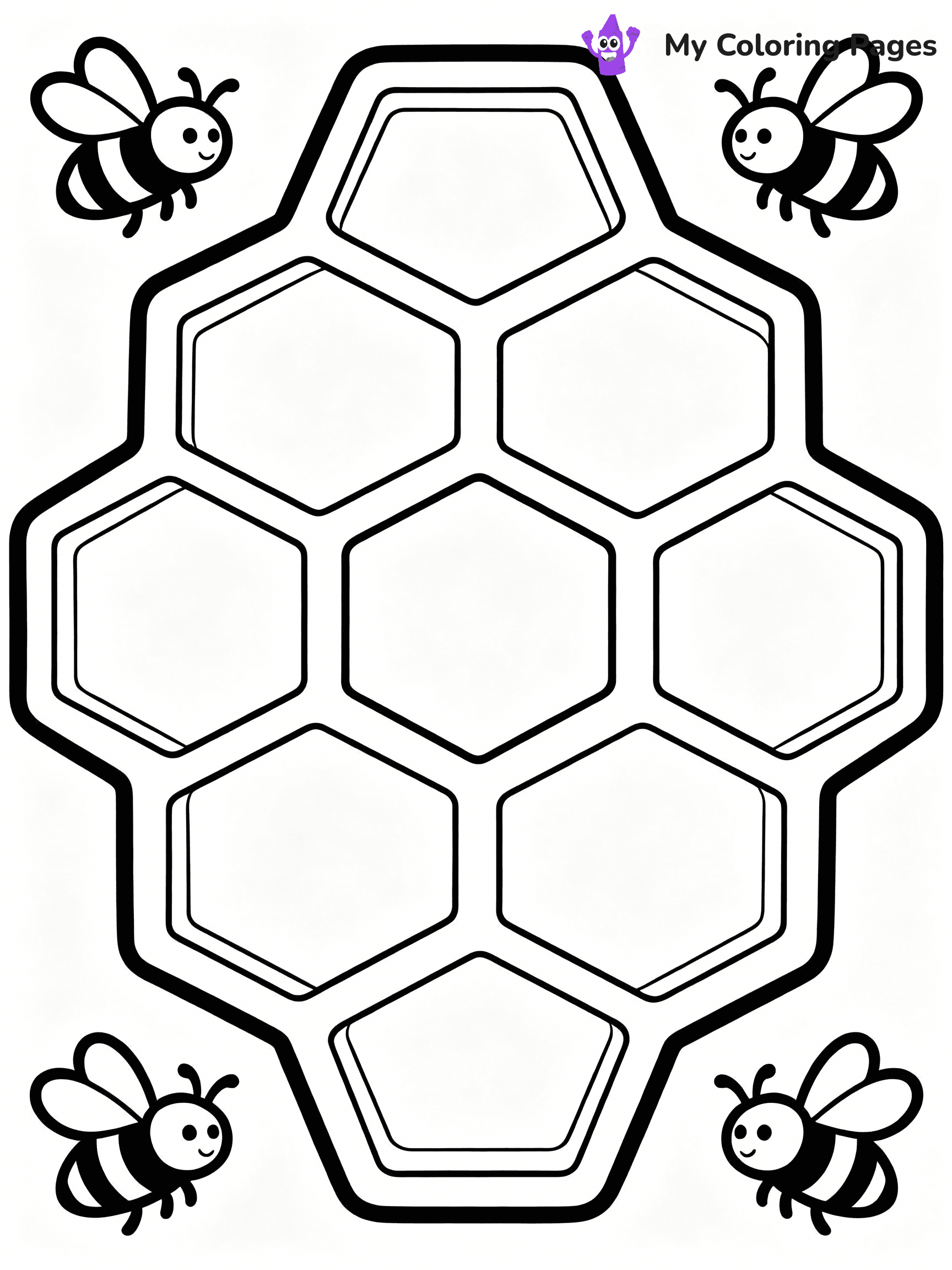 Bee Coloring Pages - 36