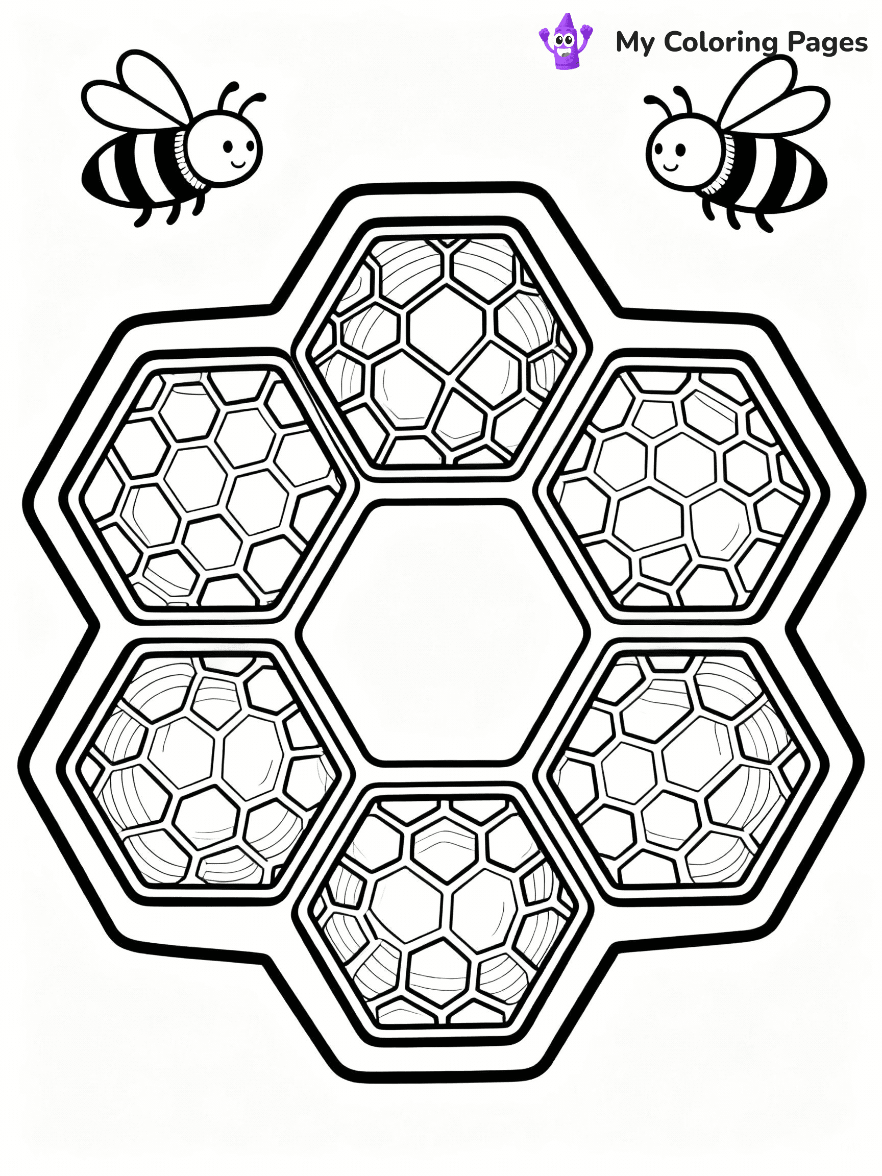 Bee Coloring Pages - 34