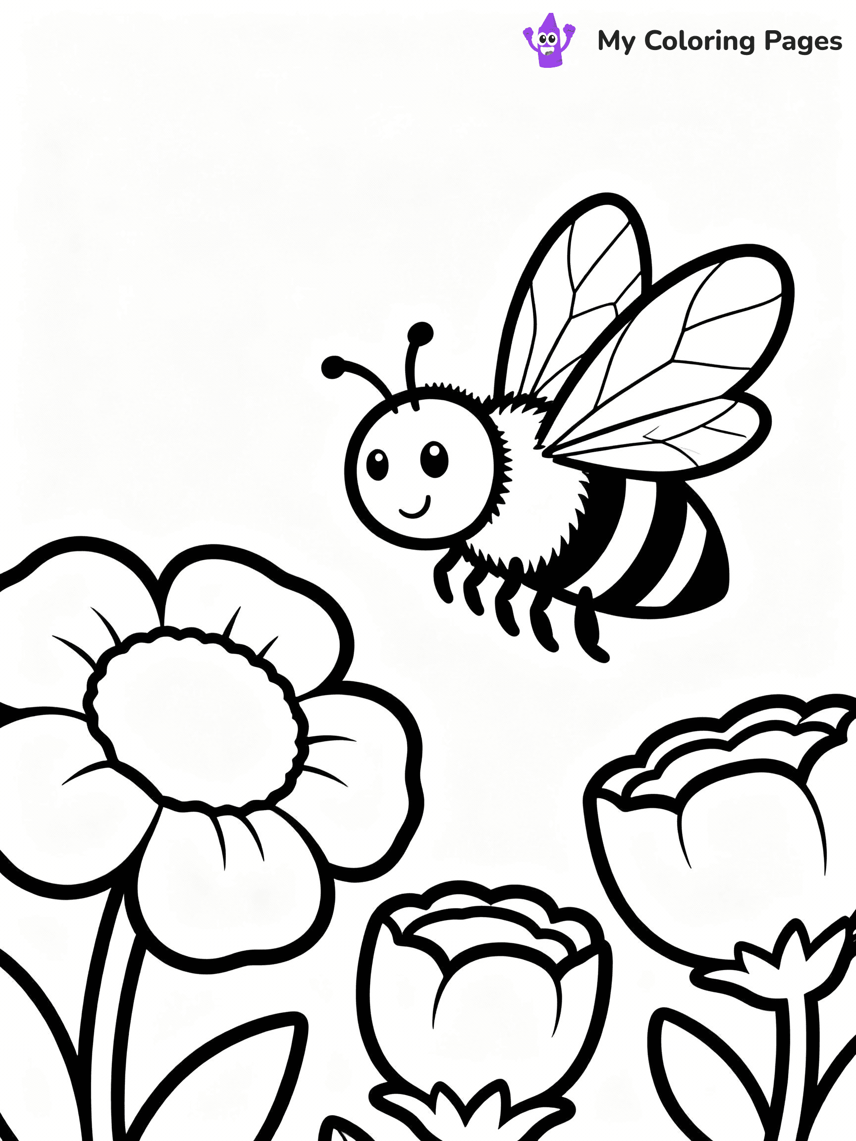 Bee Coloring Pages - 31
