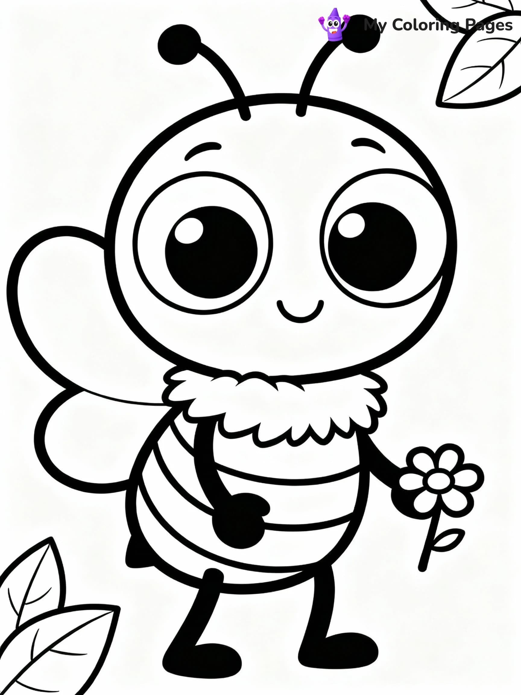 Bee Coloring Pages - 19