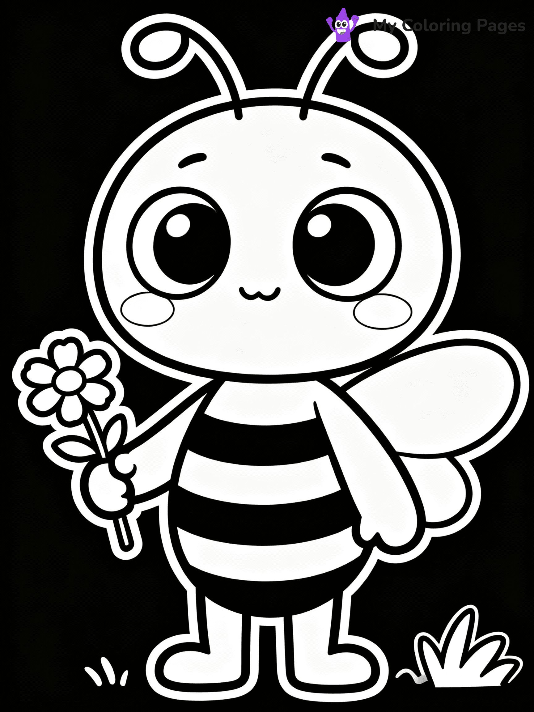 Bee Coloring Pages - 18