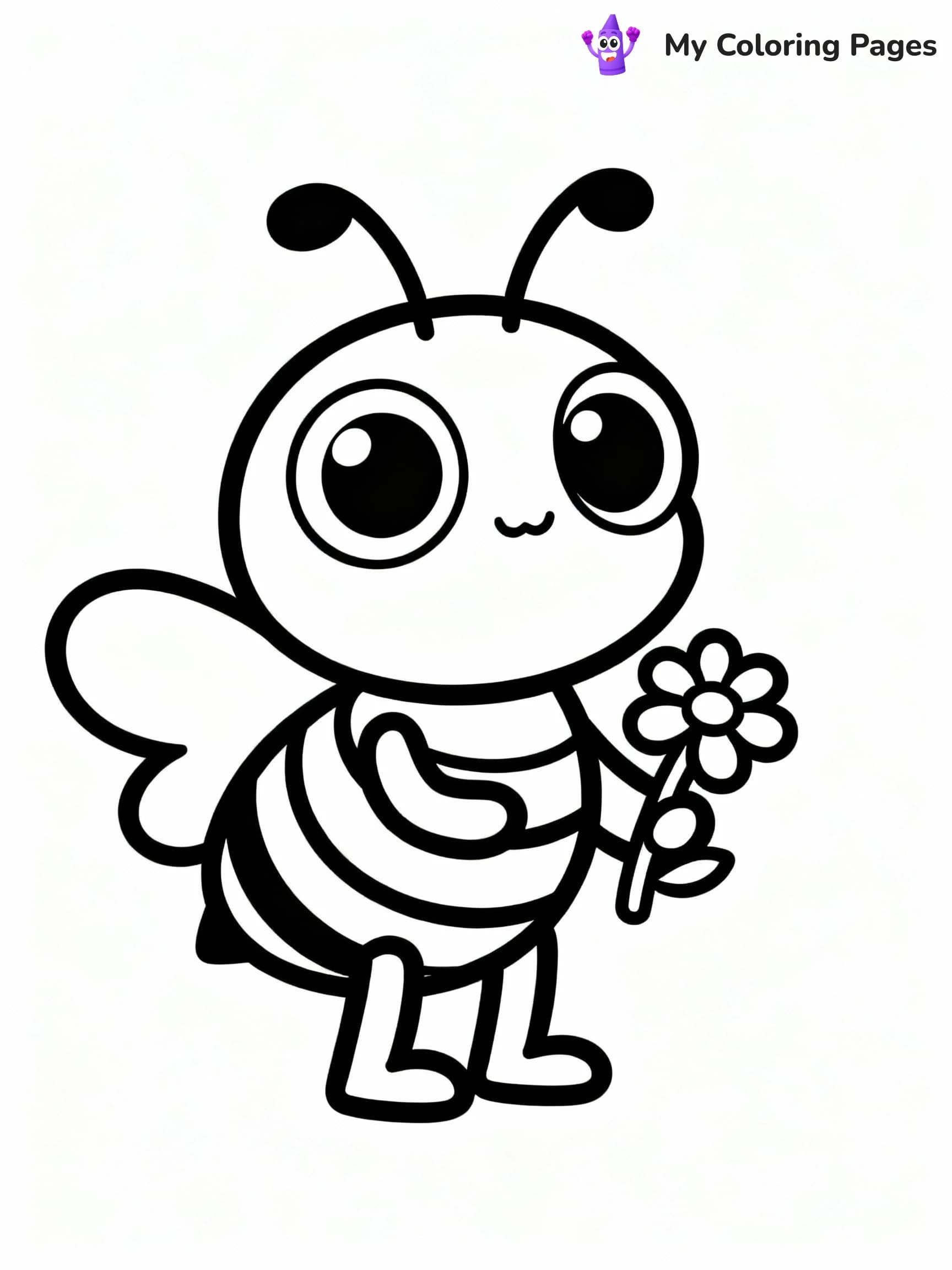 Bee Coloring Pages - 17