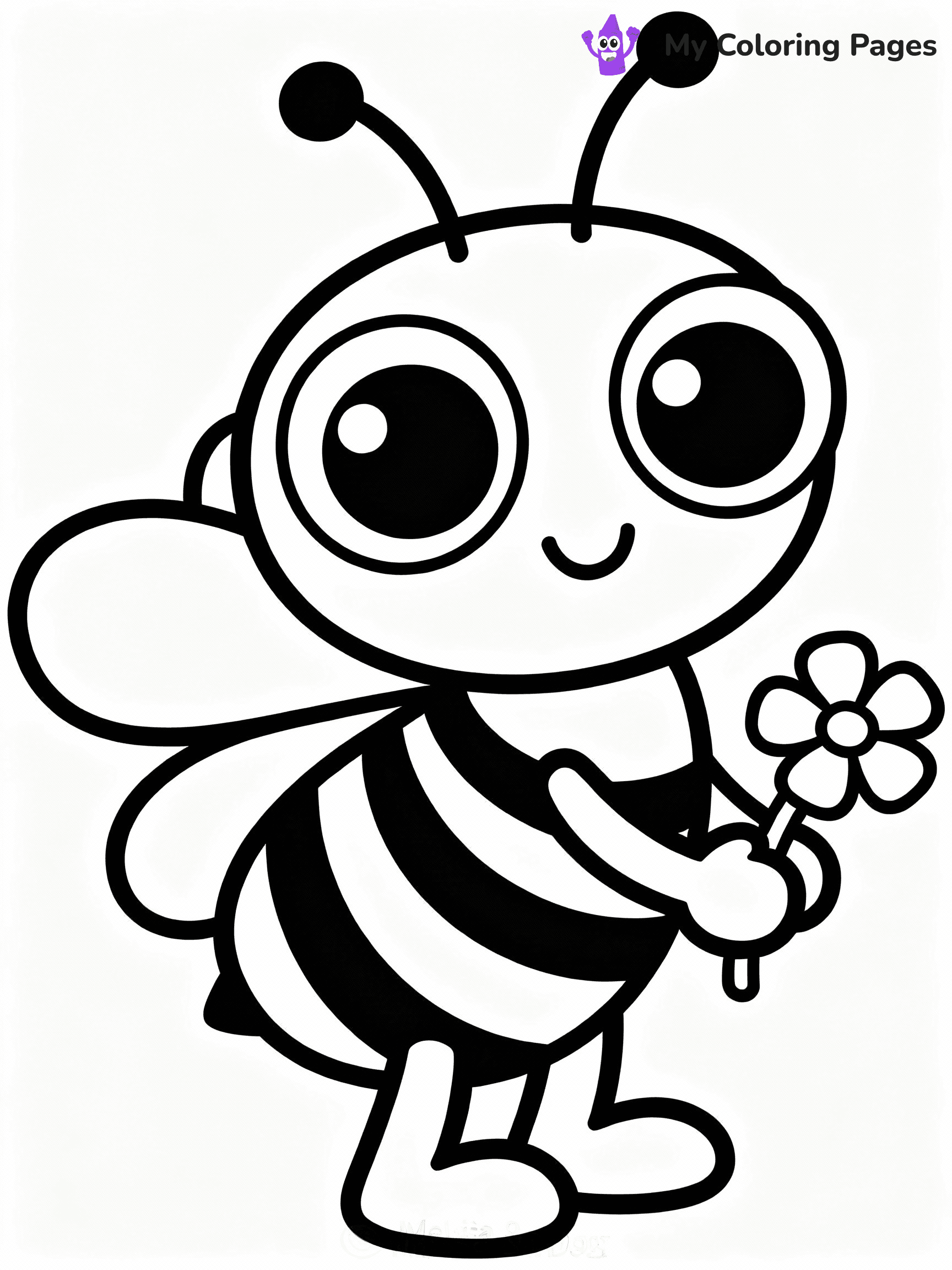 Bee Coloring Pages - 16