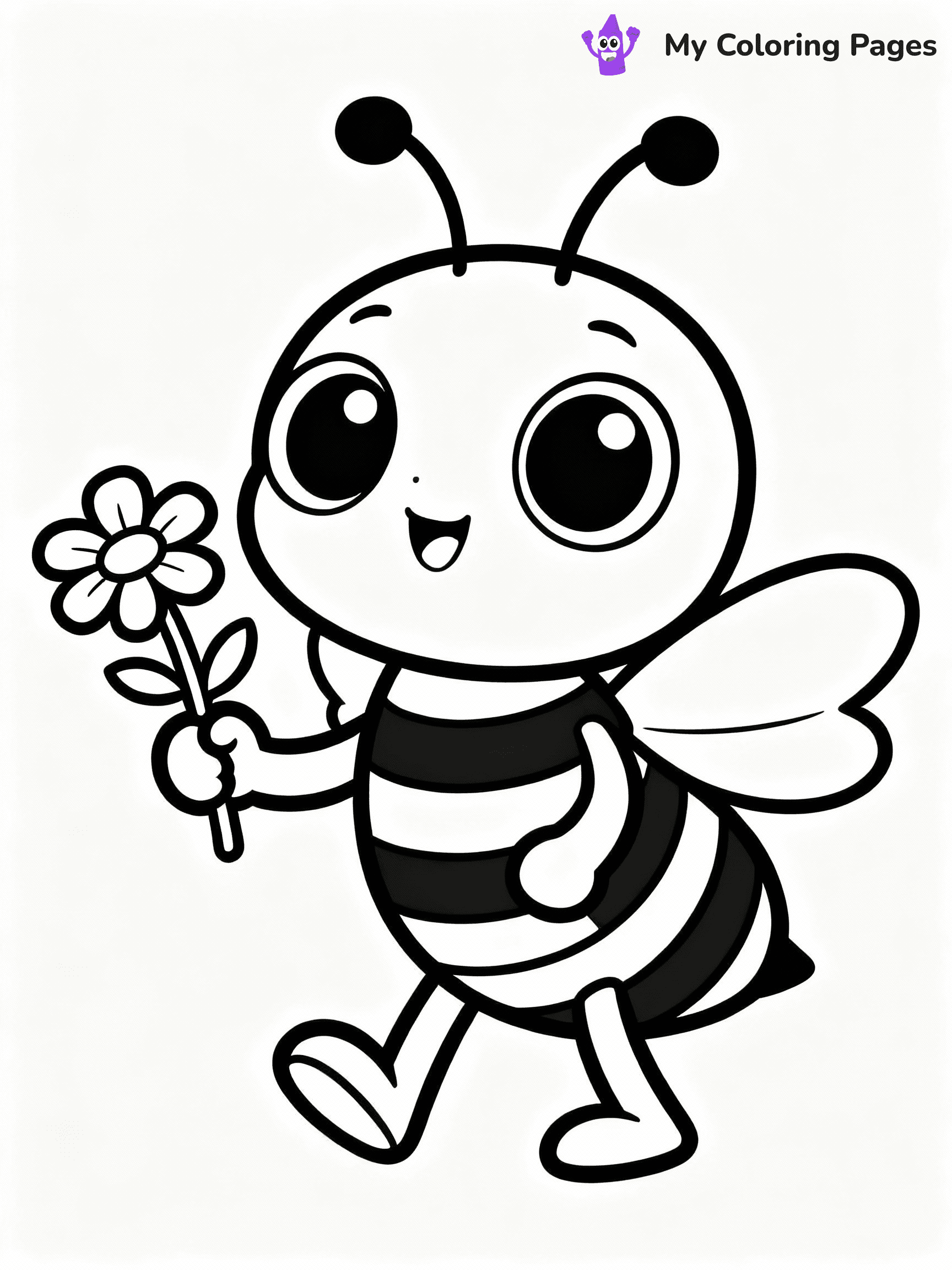 Bee Coloring Pages - 15