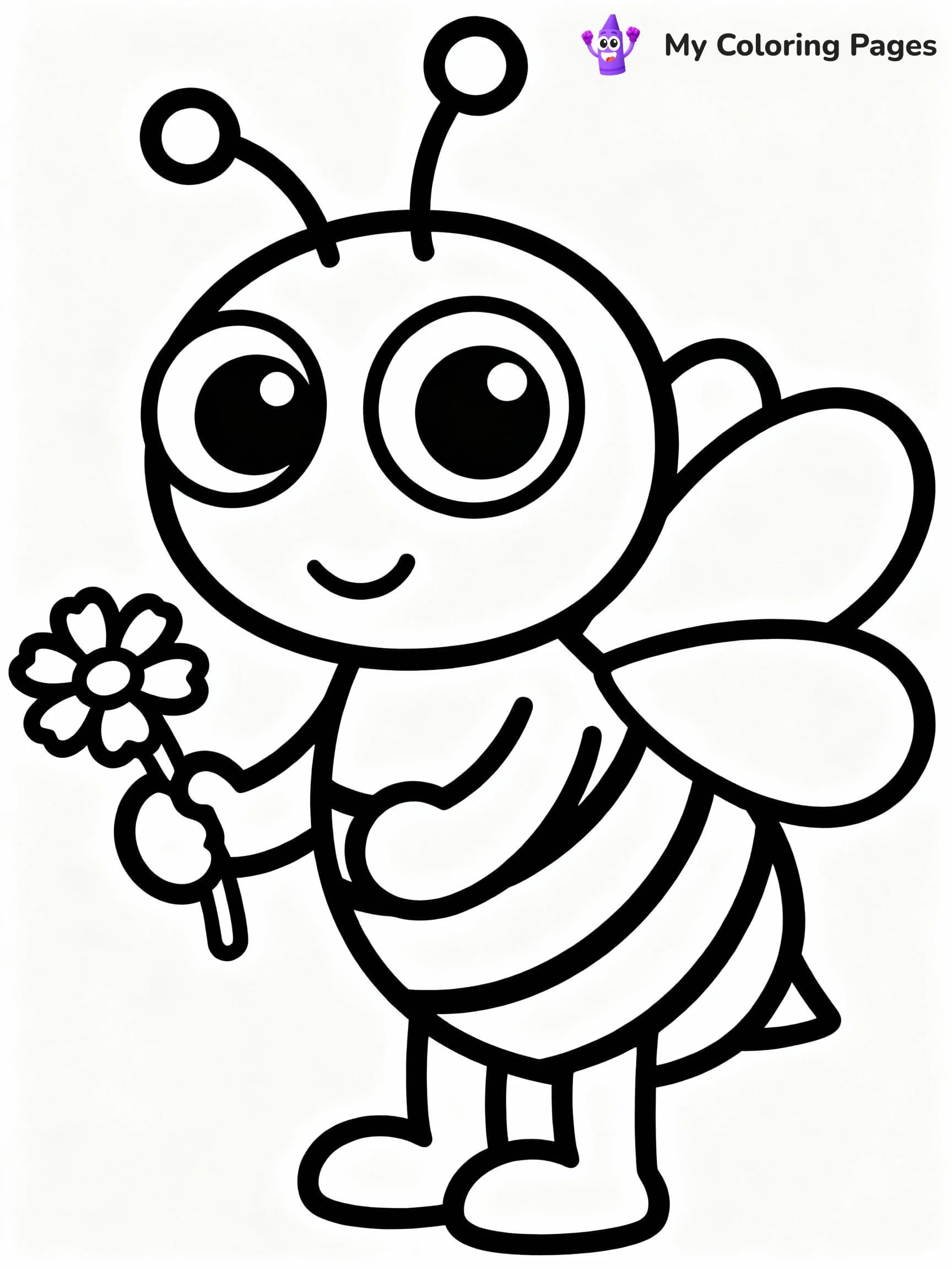 Bee Coloring Pages - 14