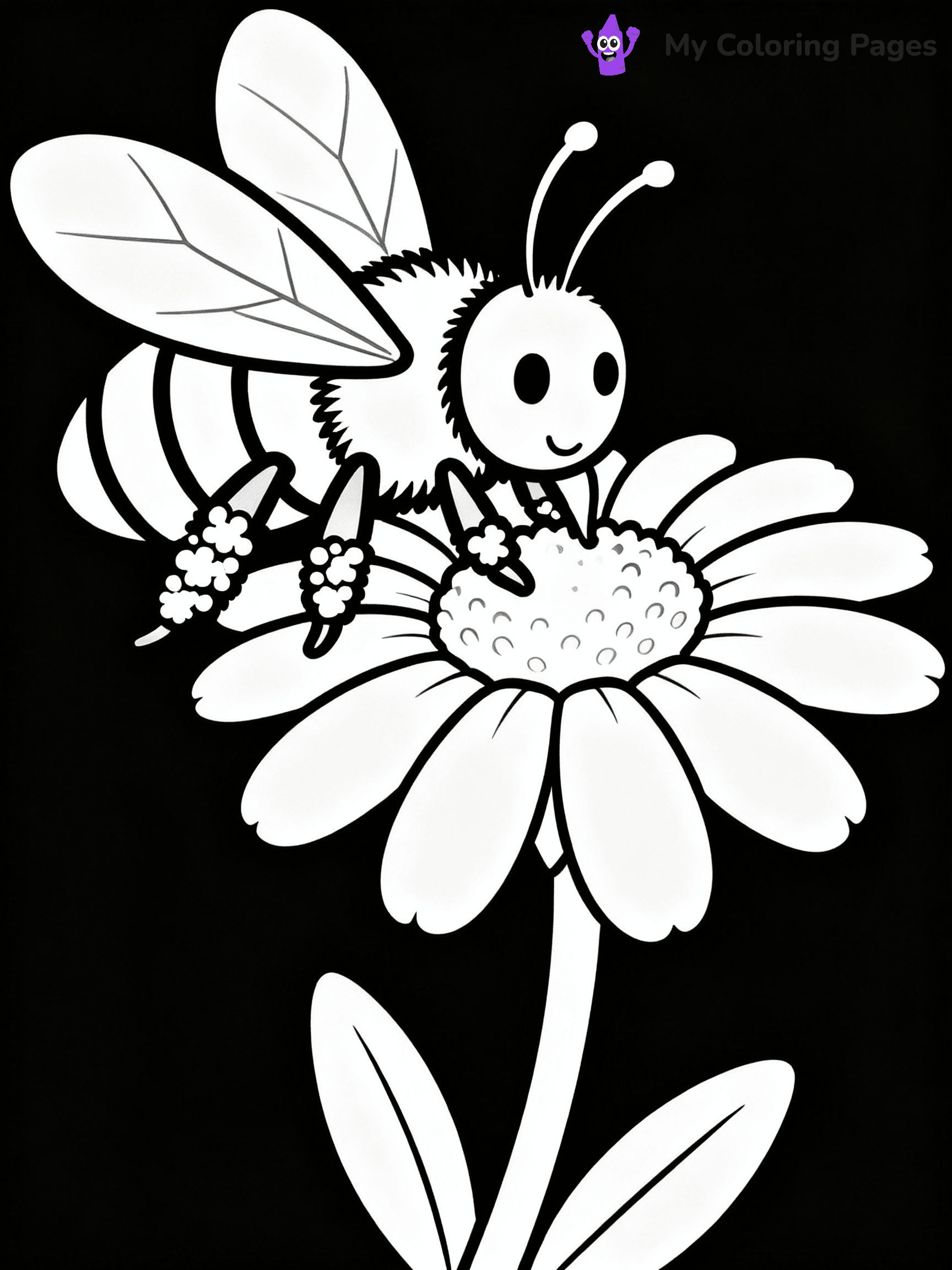 Bee Coloring Pages - 12