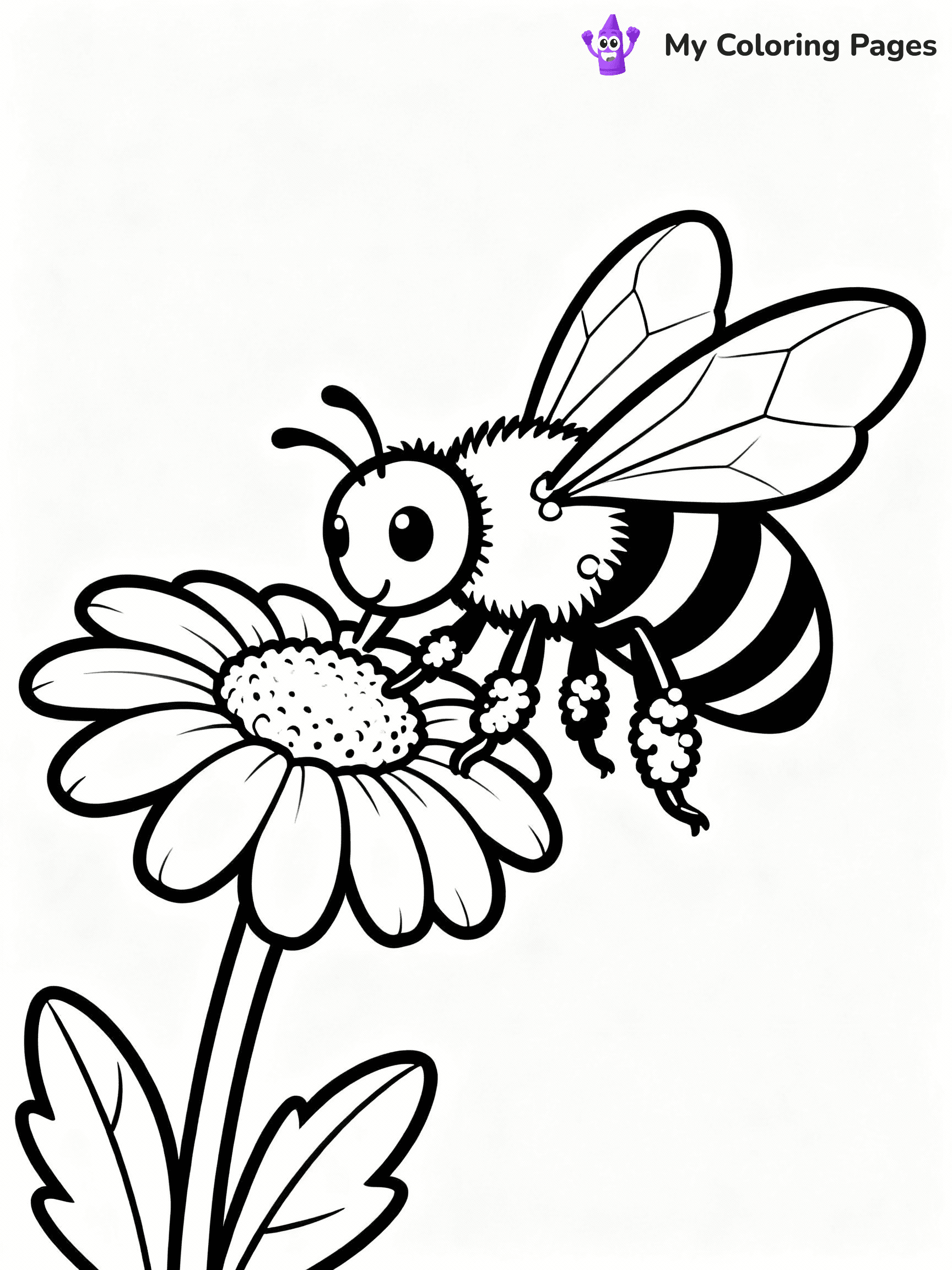 Bee Coloring Pages - 11