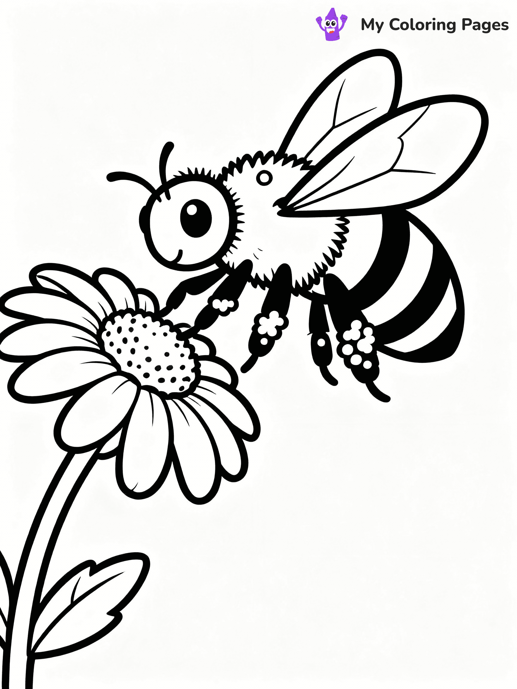 Bee Coloring Pages - 10