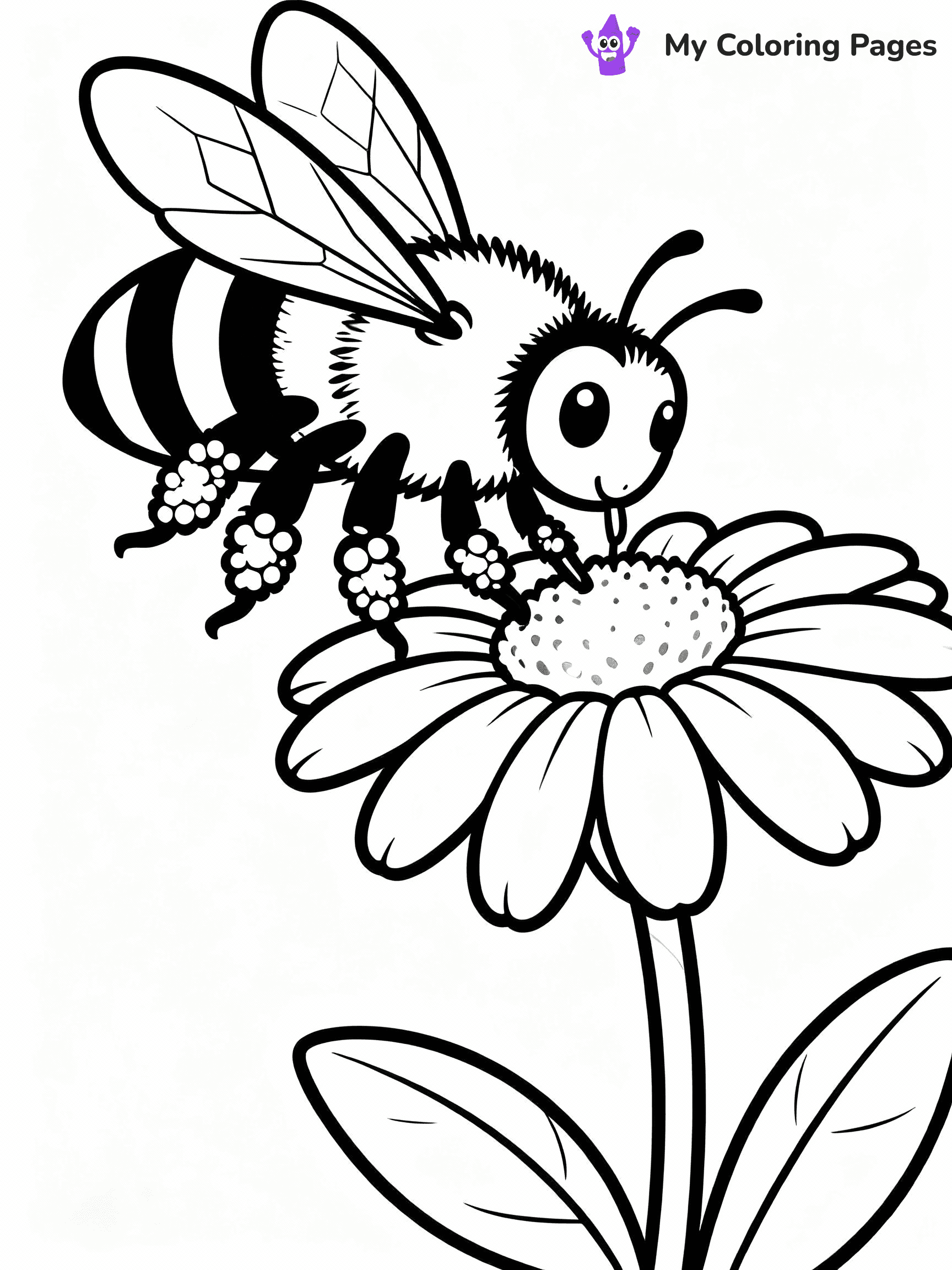 Bee Coloring Pages - 9