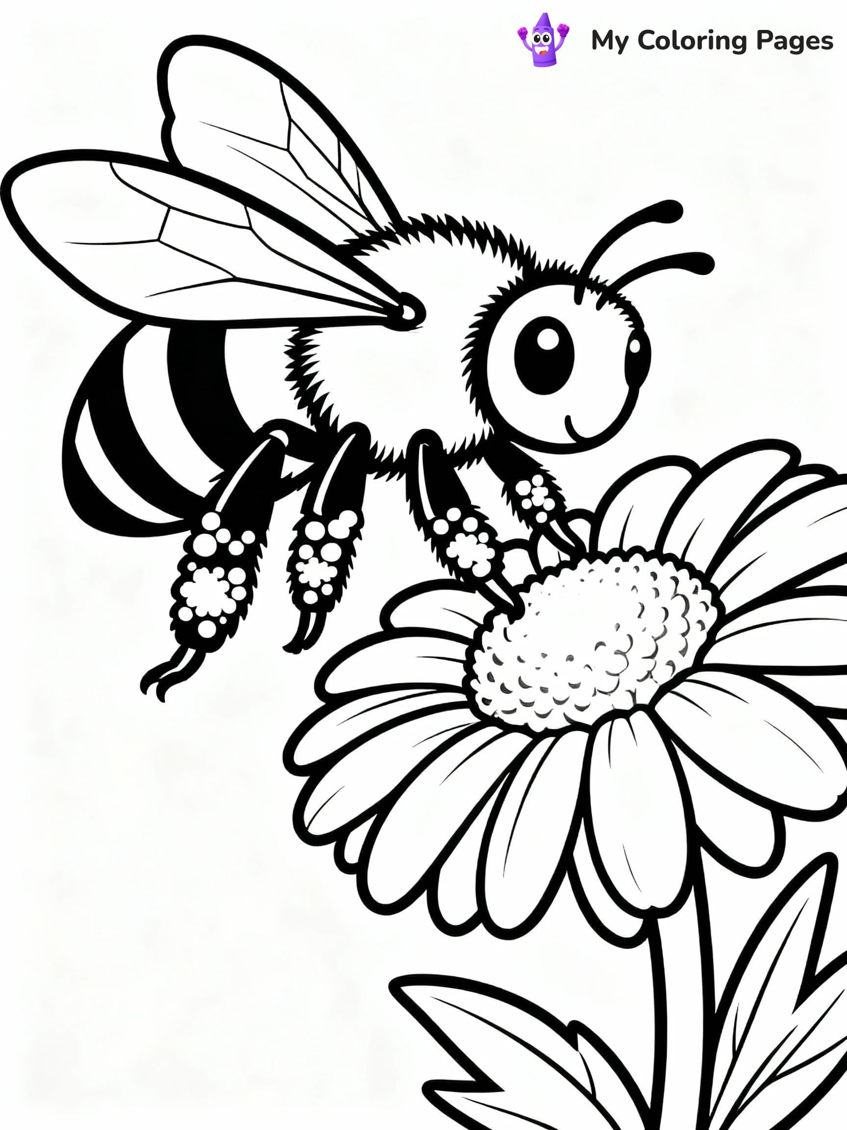 Bee Coloring Pages - 8