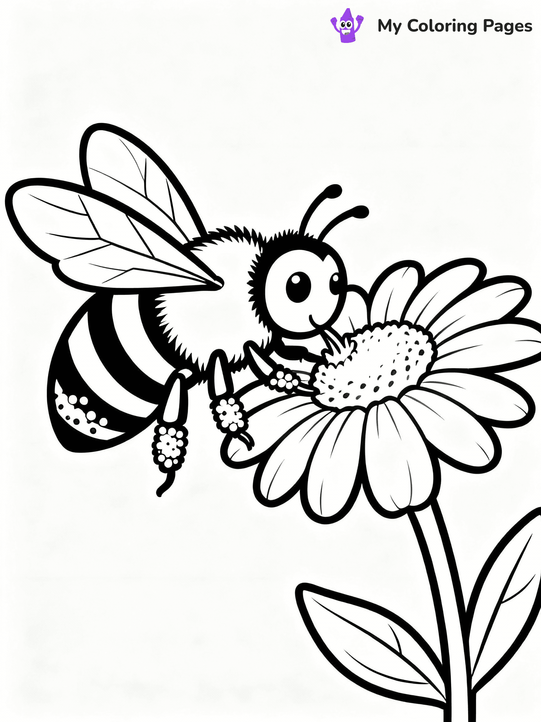 Bee Coloring Pages - 7