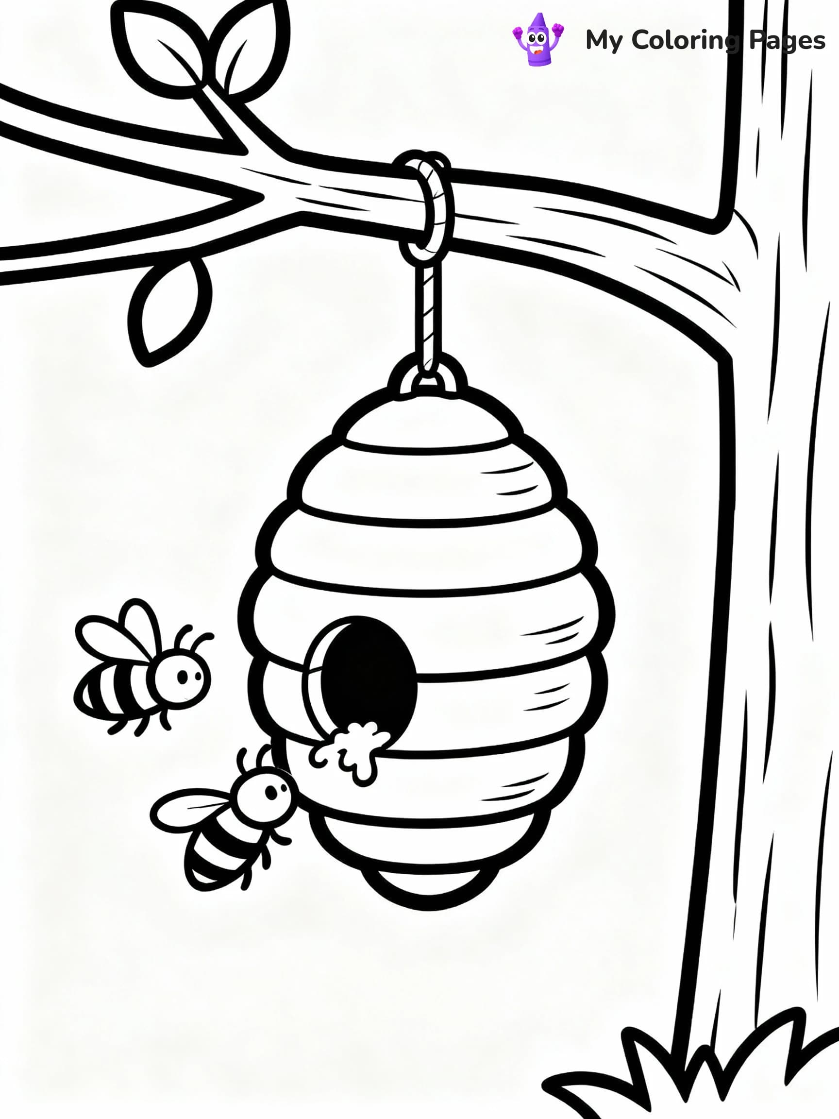 Bee Coloring Pages - 5