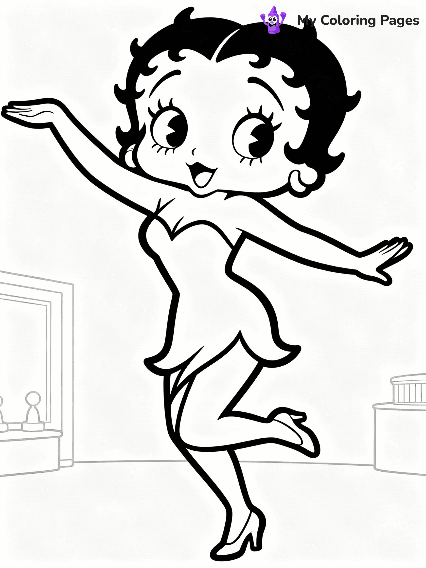 Betty Boop Coloring Pages - 27