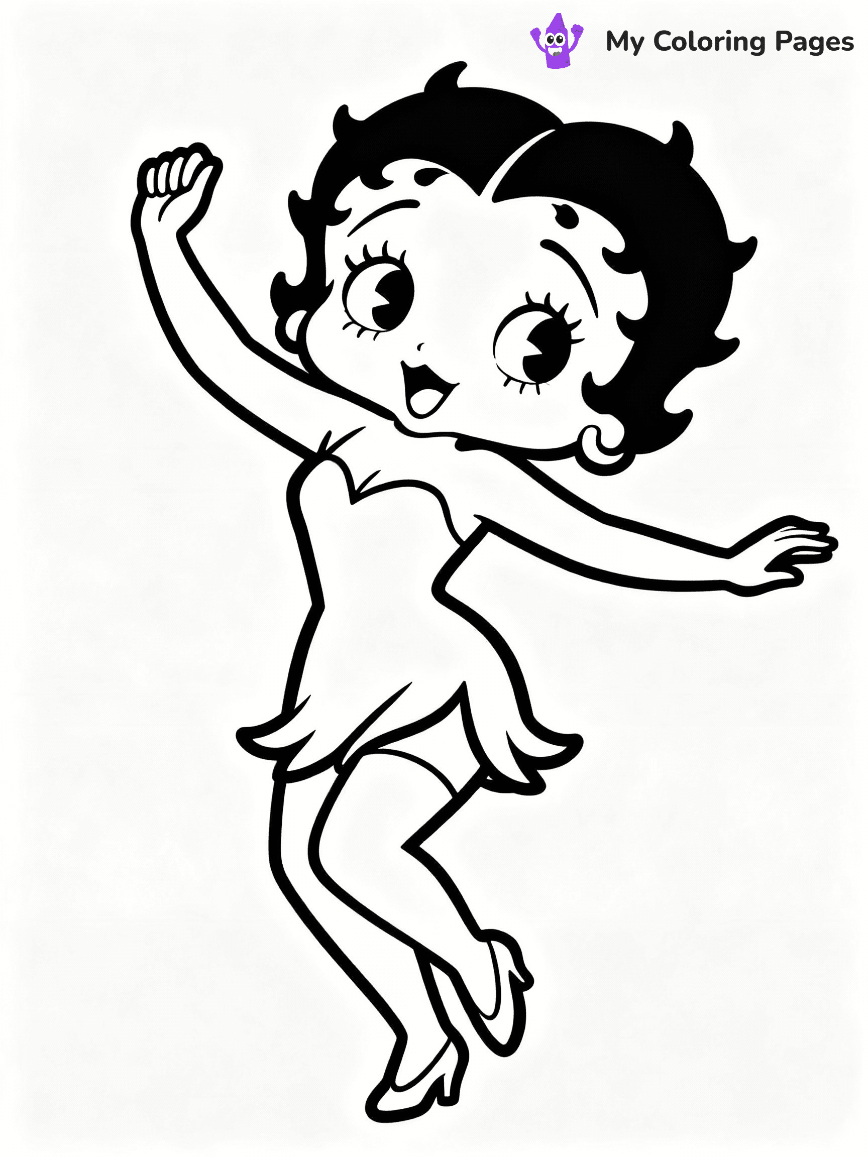 Betty Boop Coloring Pages - 24