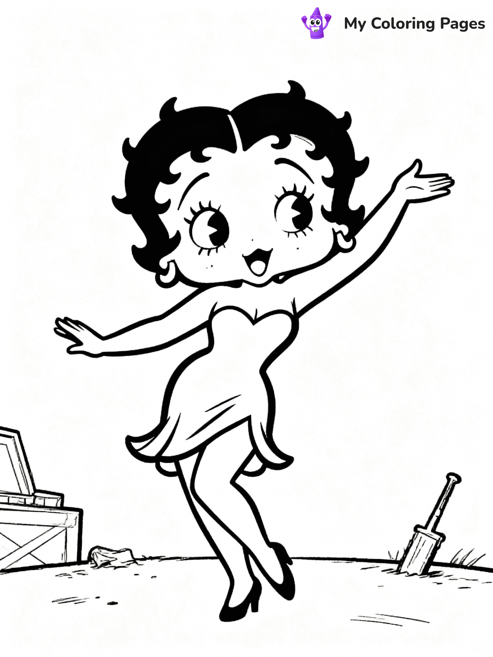 Betty Boop Coloring Pages - 22