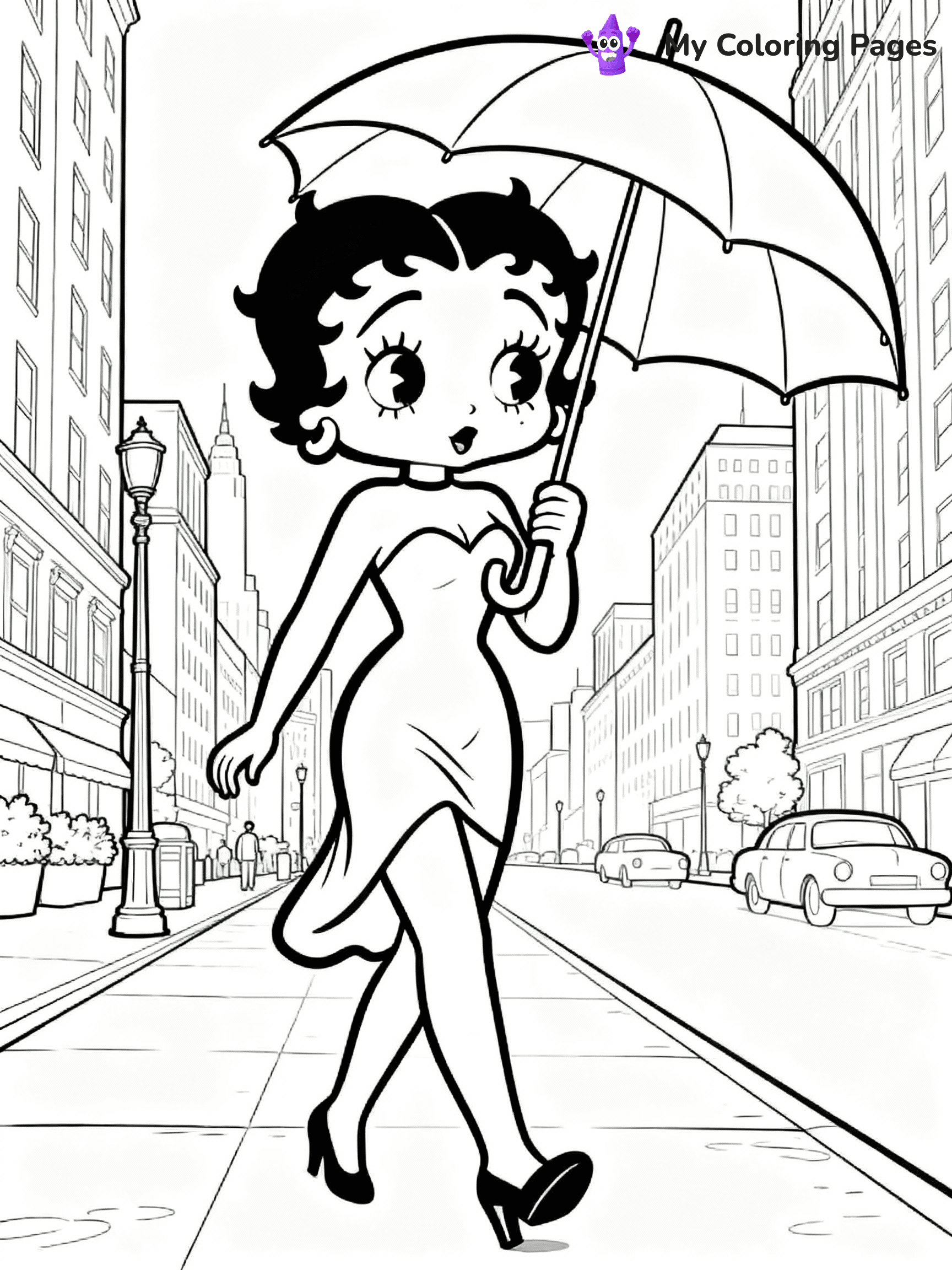 Betty Boop Coloring Pages - 21