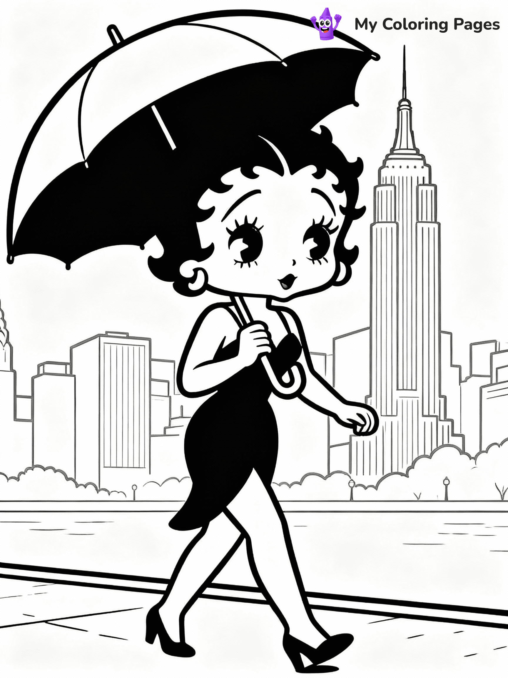 Betty Boop Coloring Pages - 19