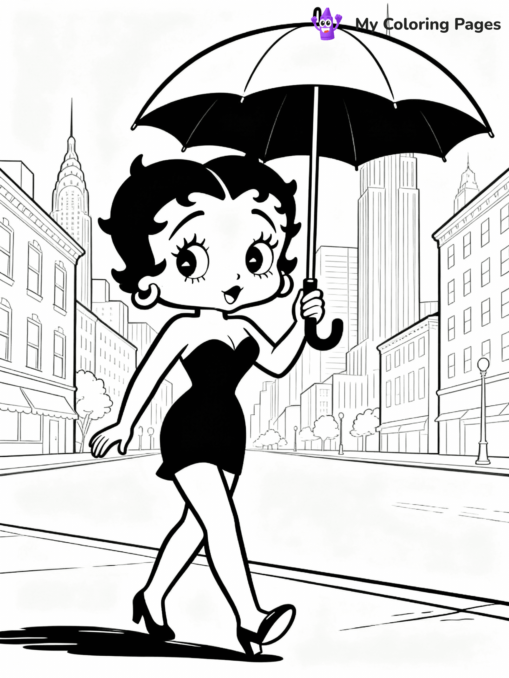 Betty Boop Coloring Pages - 14