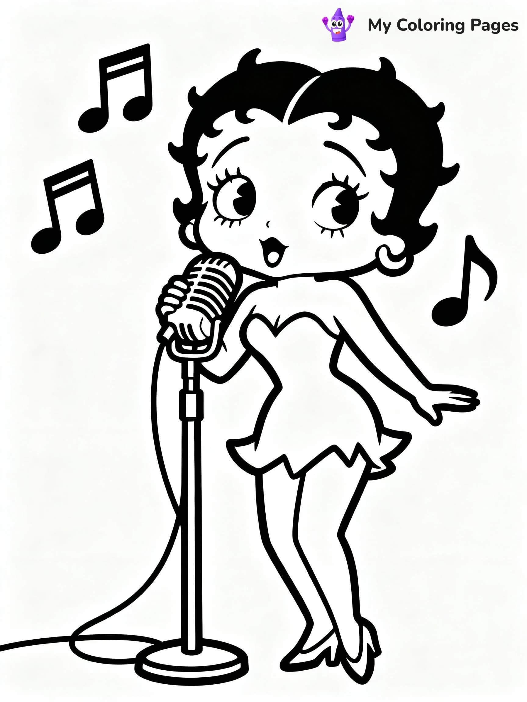 Betty Boop Coloring Pages - 13